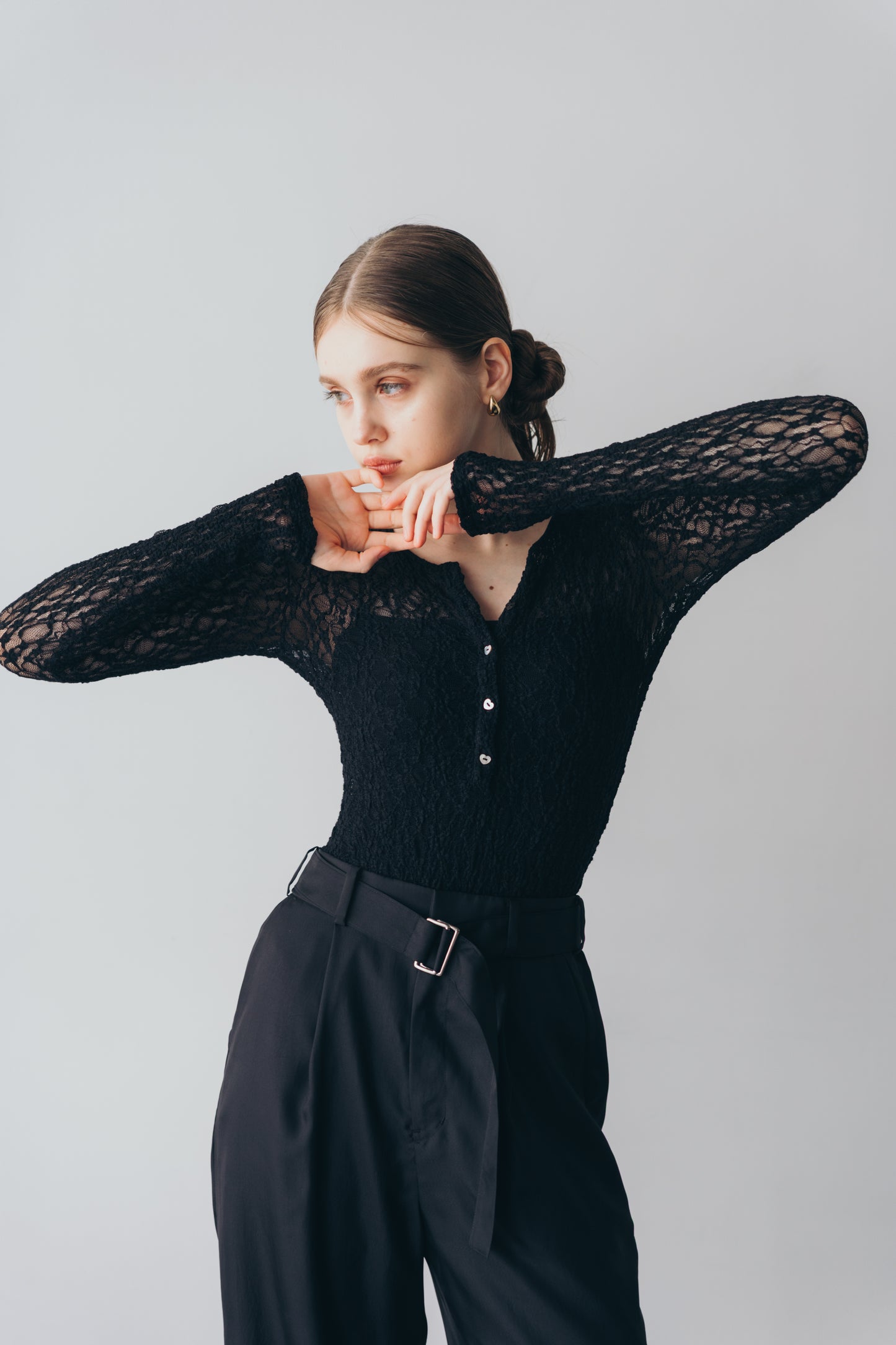Lace body suit - Black