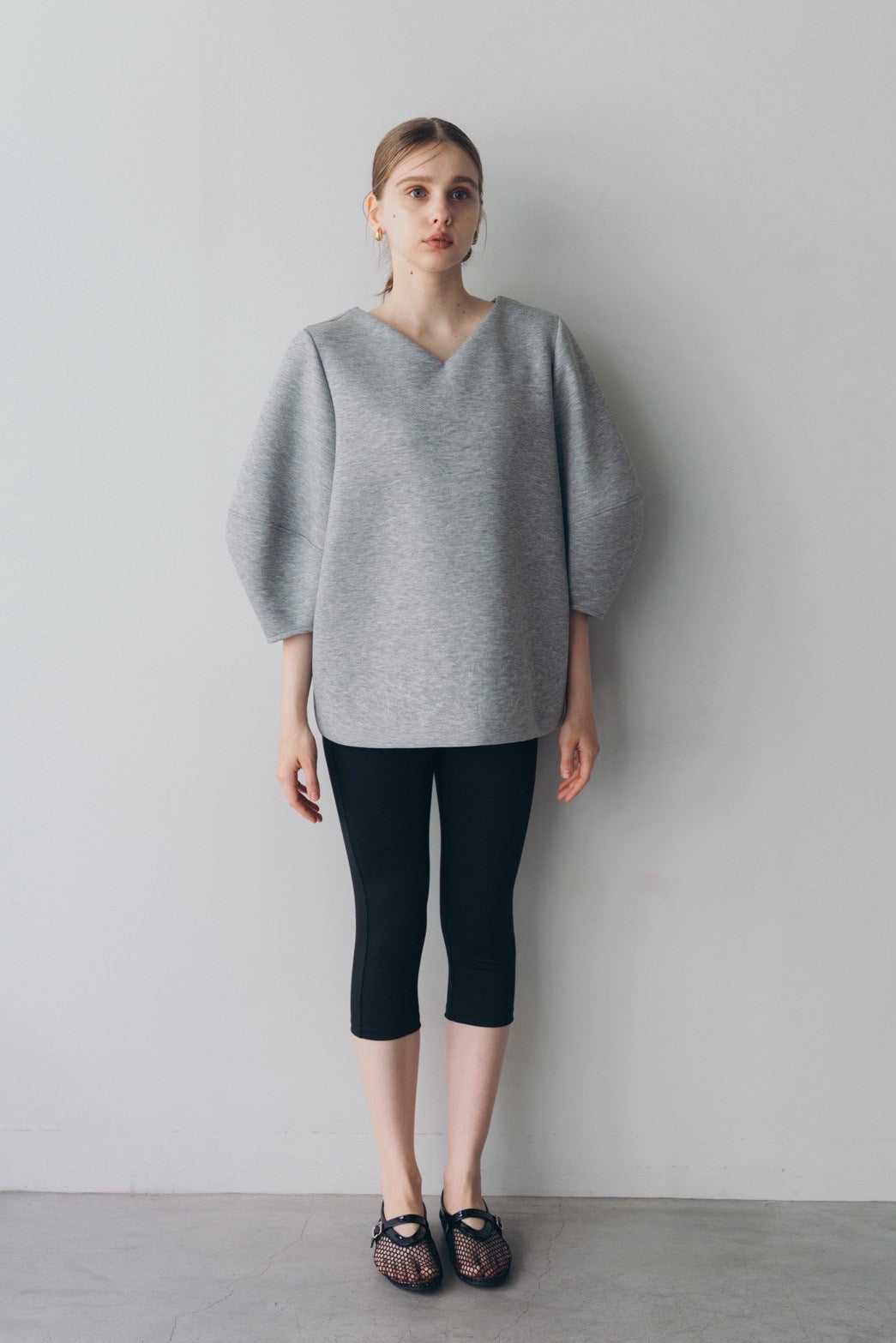 Lady puff tunic - Gray