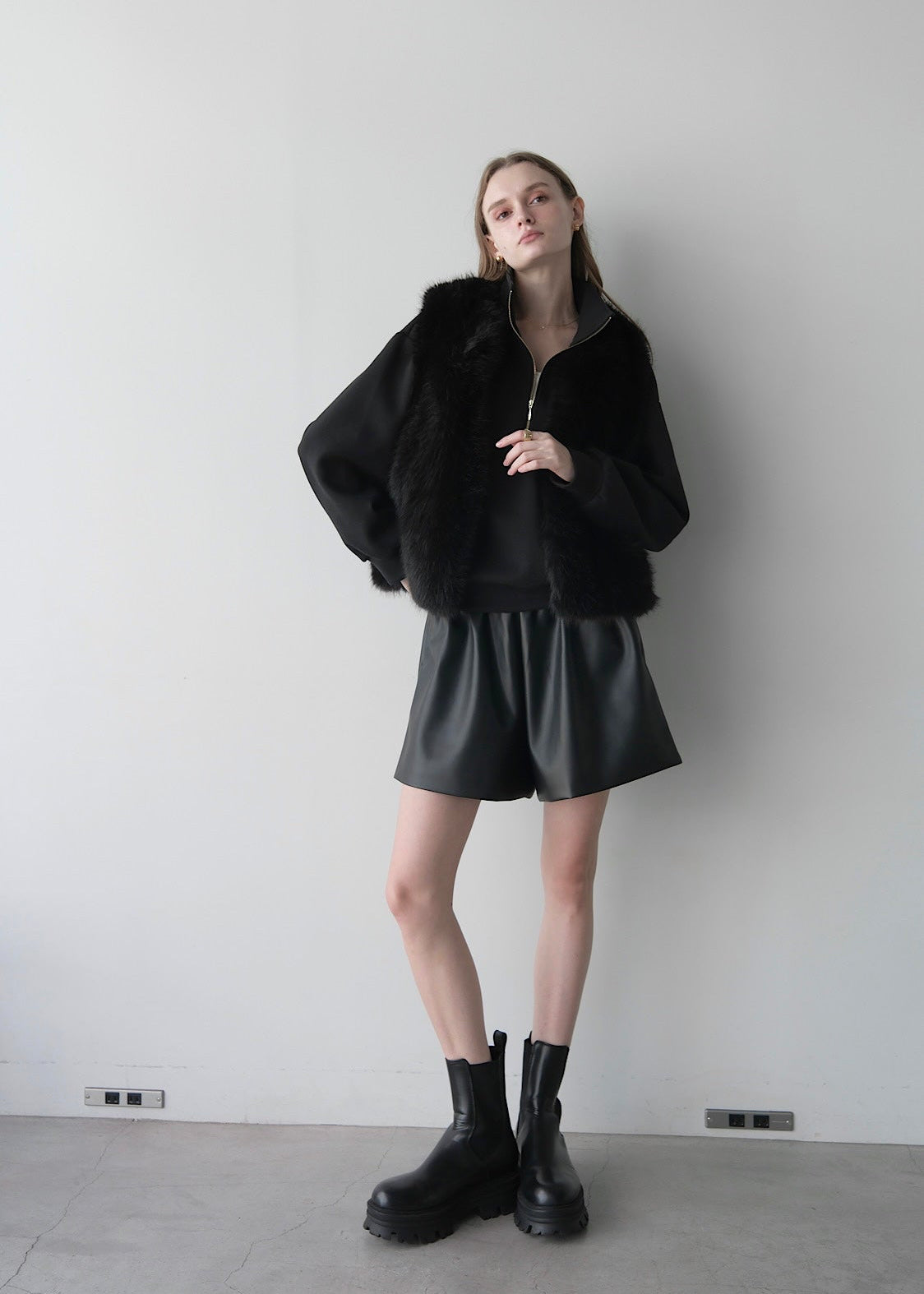 Eco fur vest