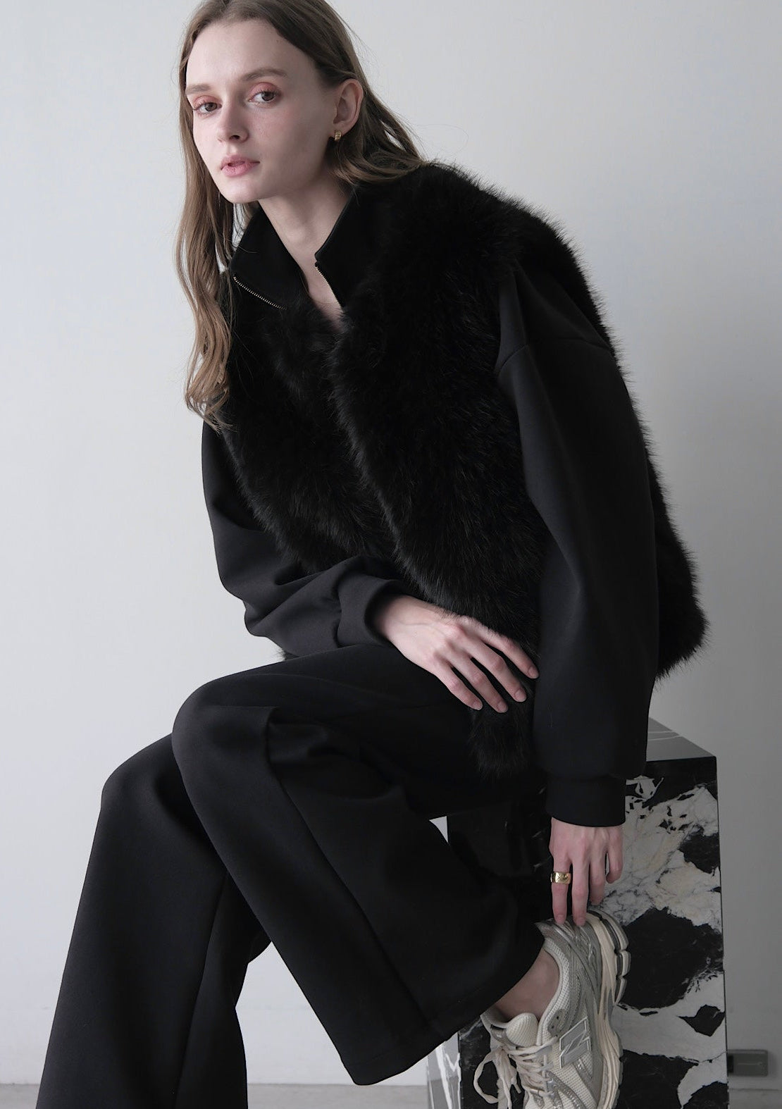 Eco fur vest