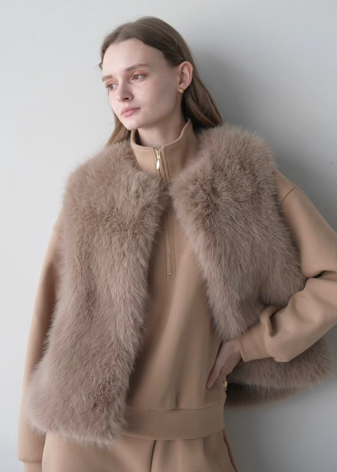 Eco fur vest