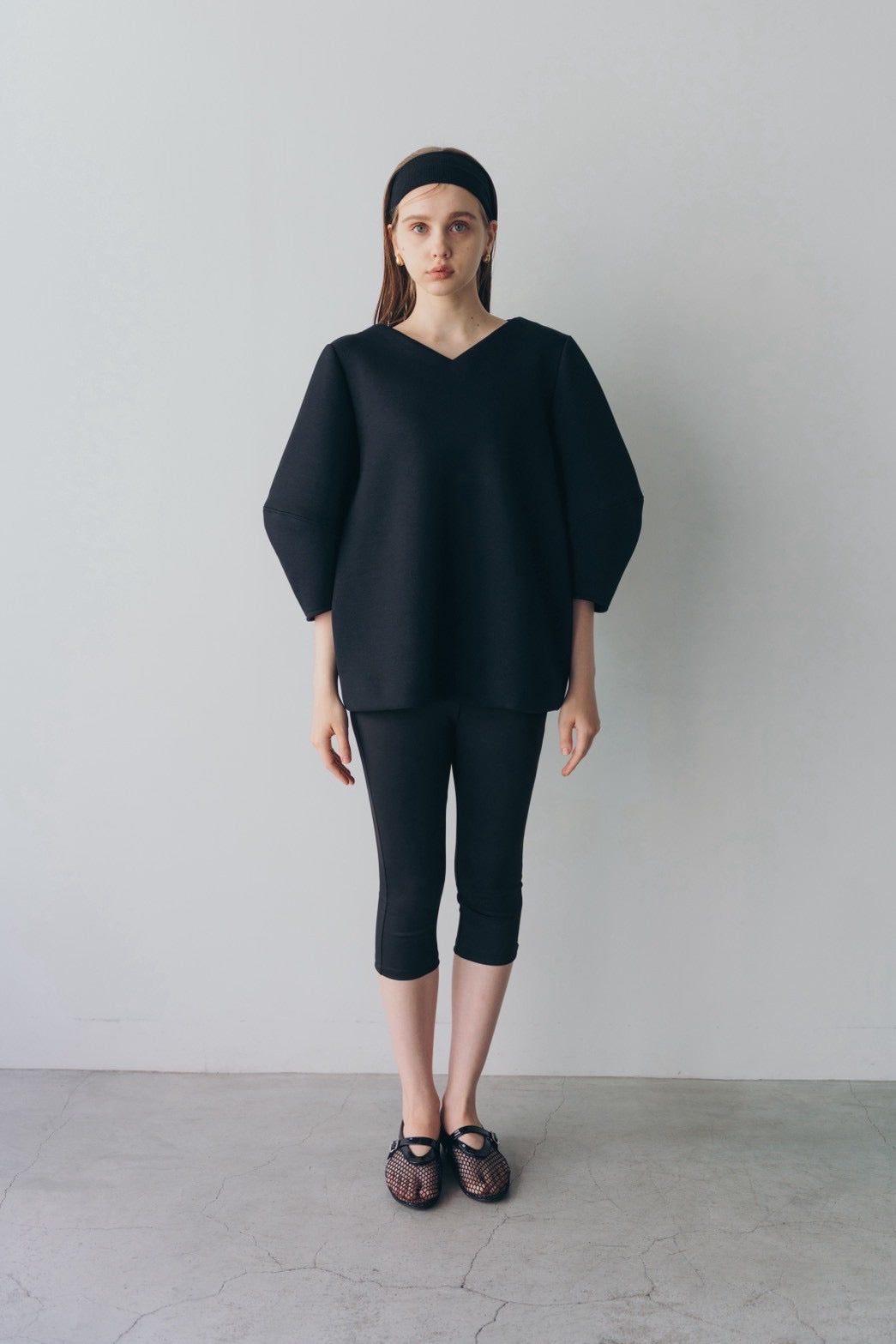 Lady puff tunic - Black