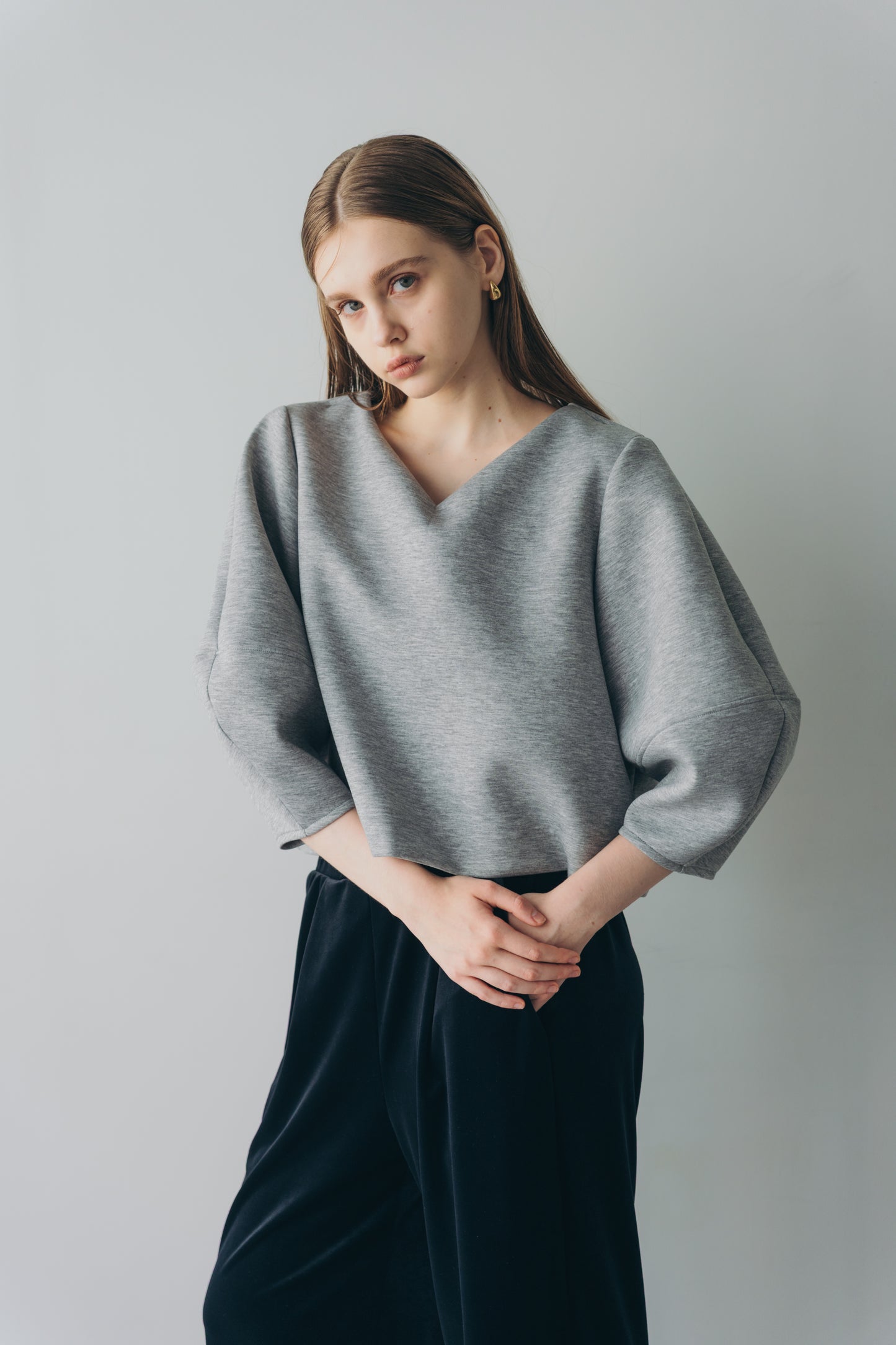 Lady puff tops - Gray