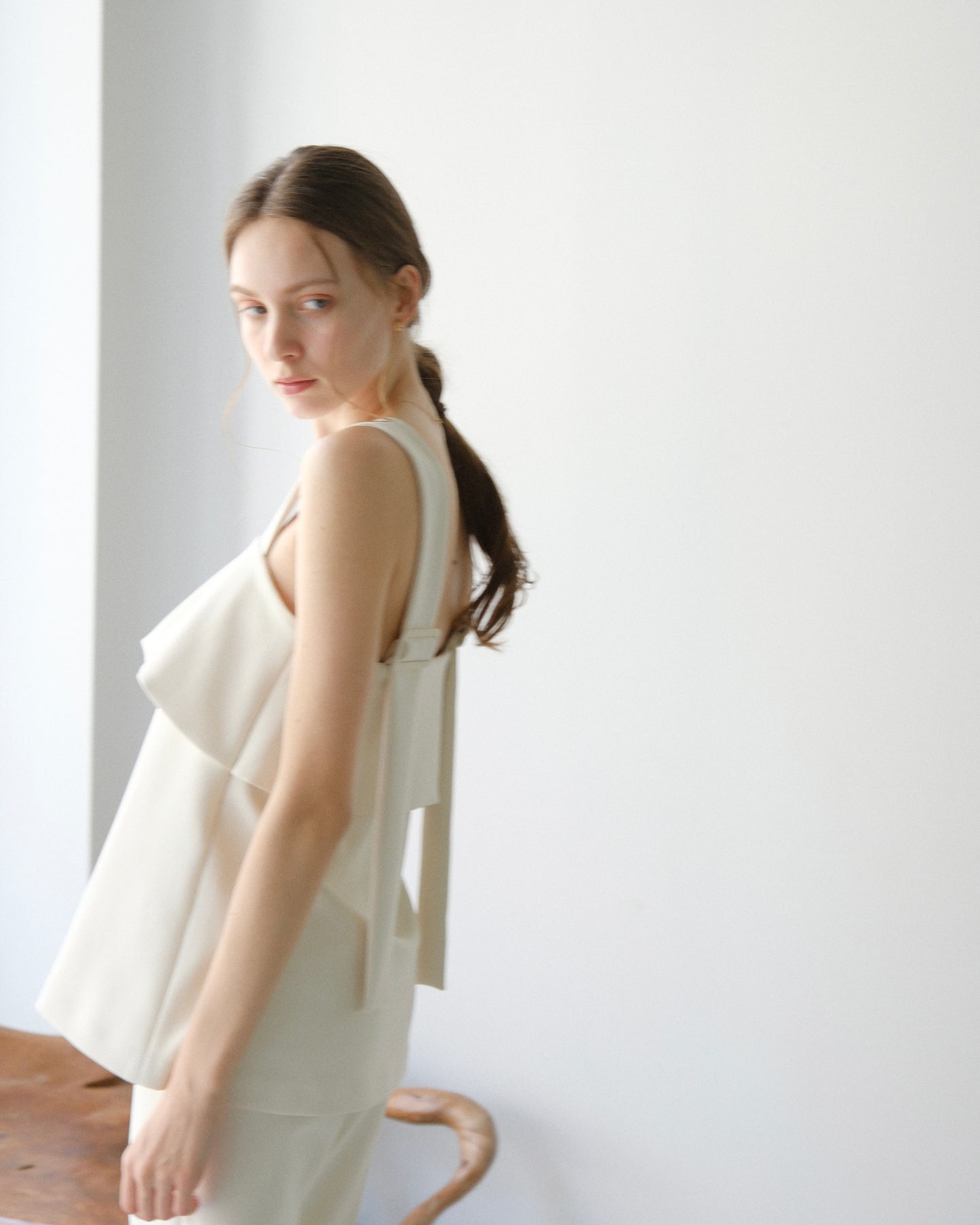 Biraku bustier tops (White)