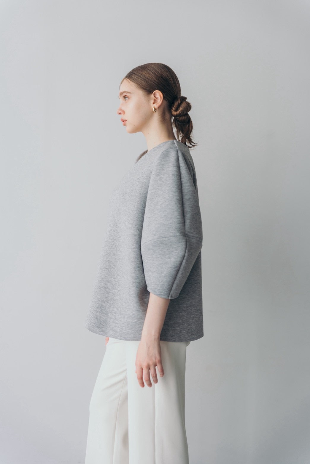 Lady puff tunic - Gray