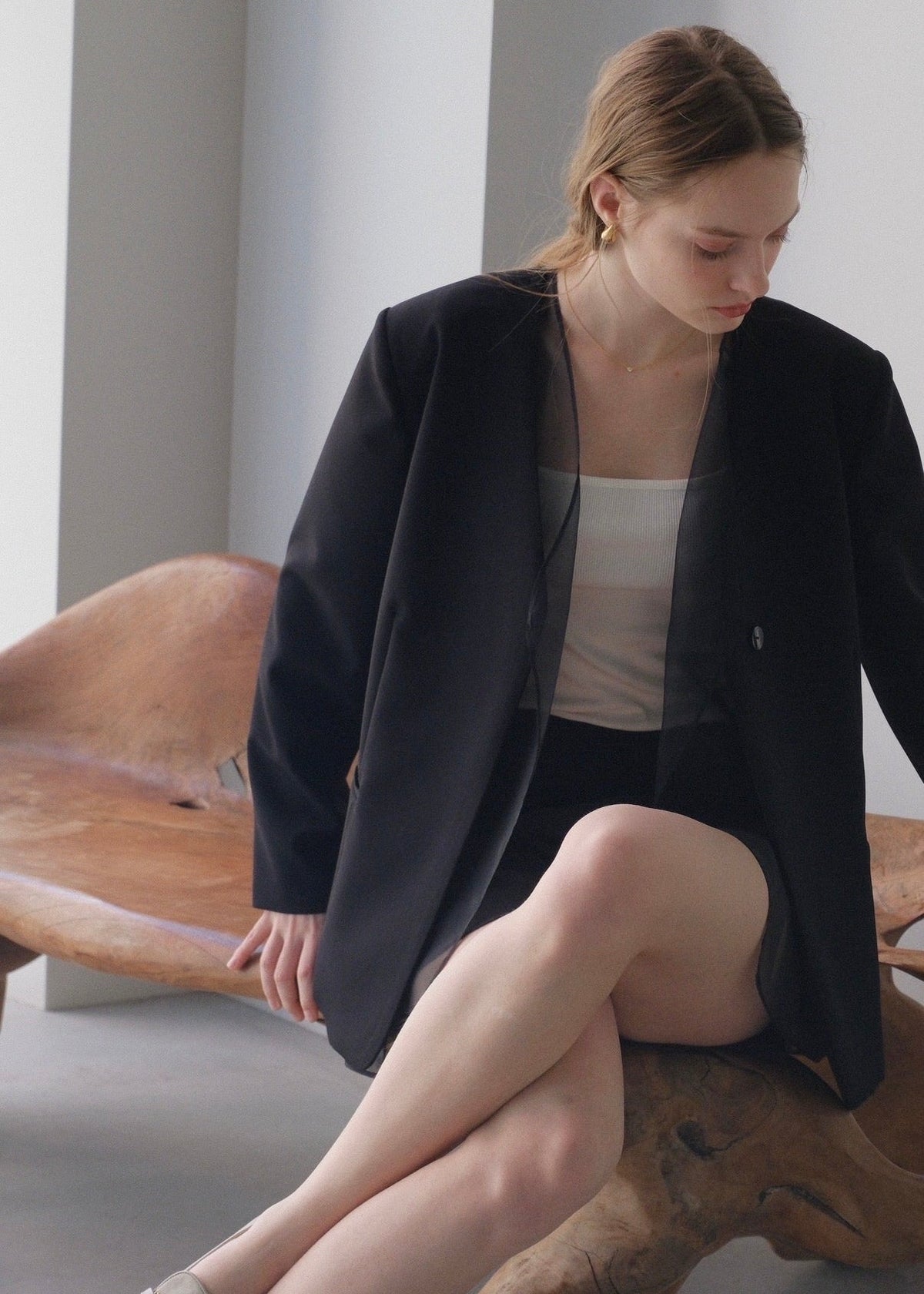 (即納)Lady organdy layered jacket