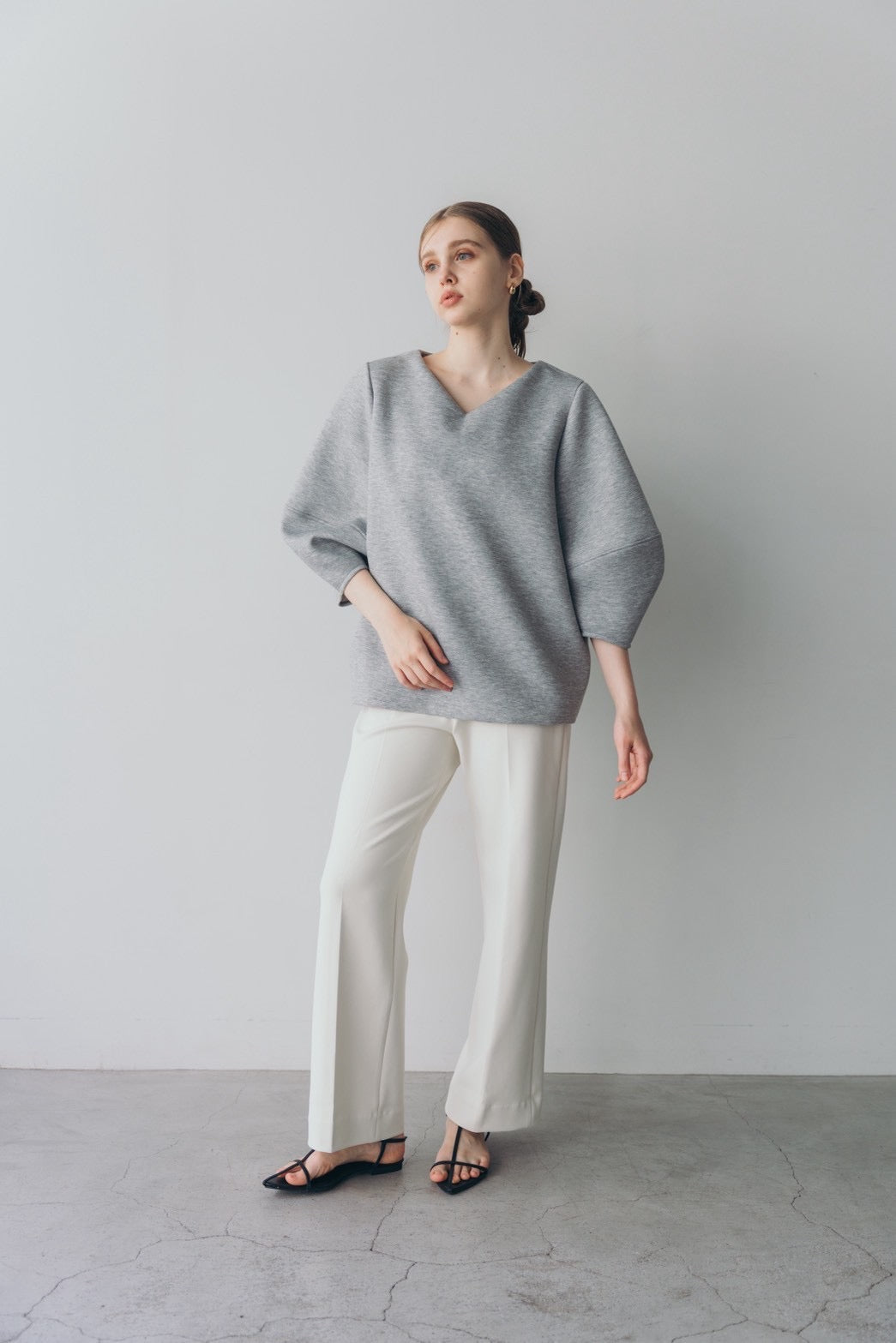 Lady puff tunic - Gray