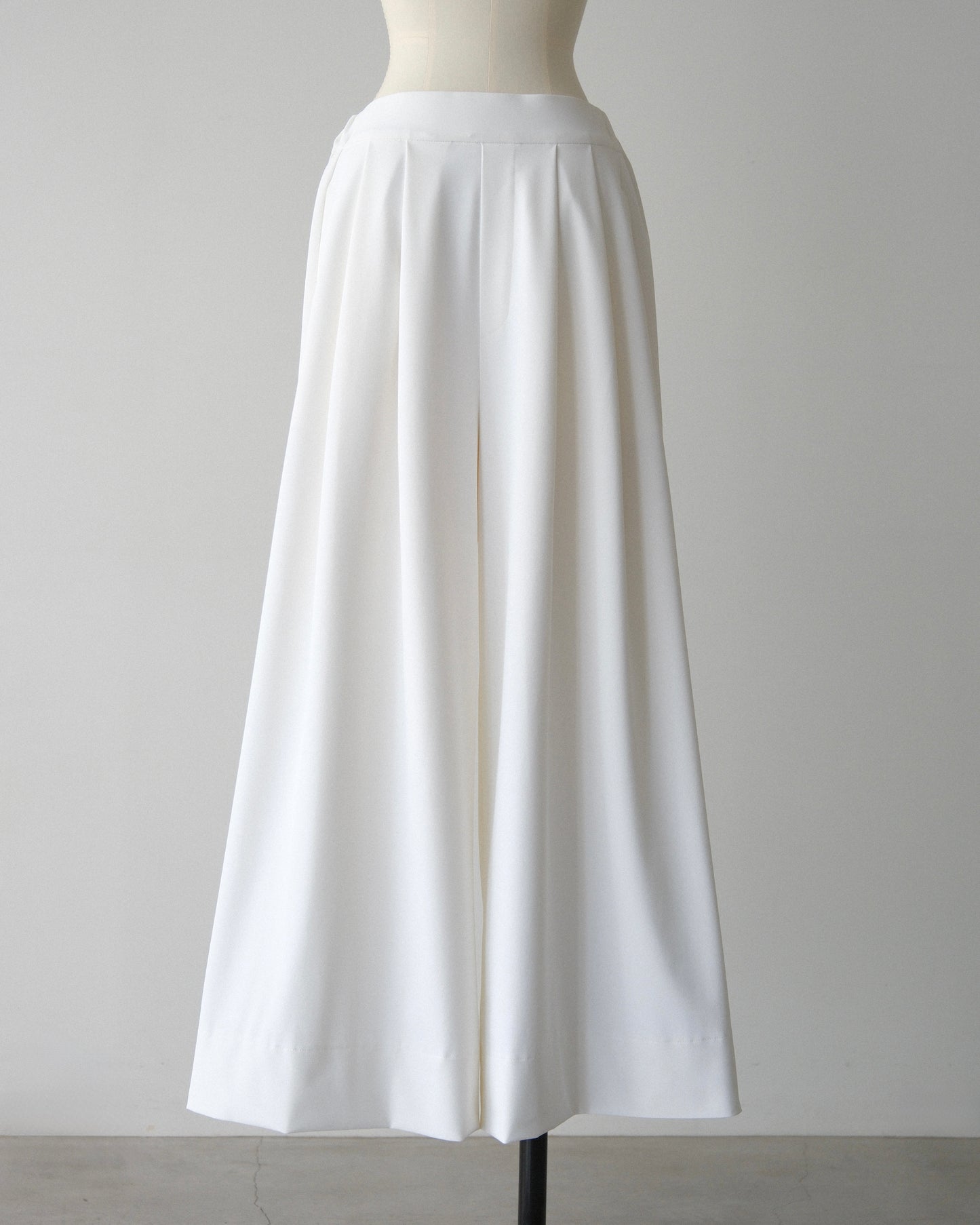 撥水wide pants - white