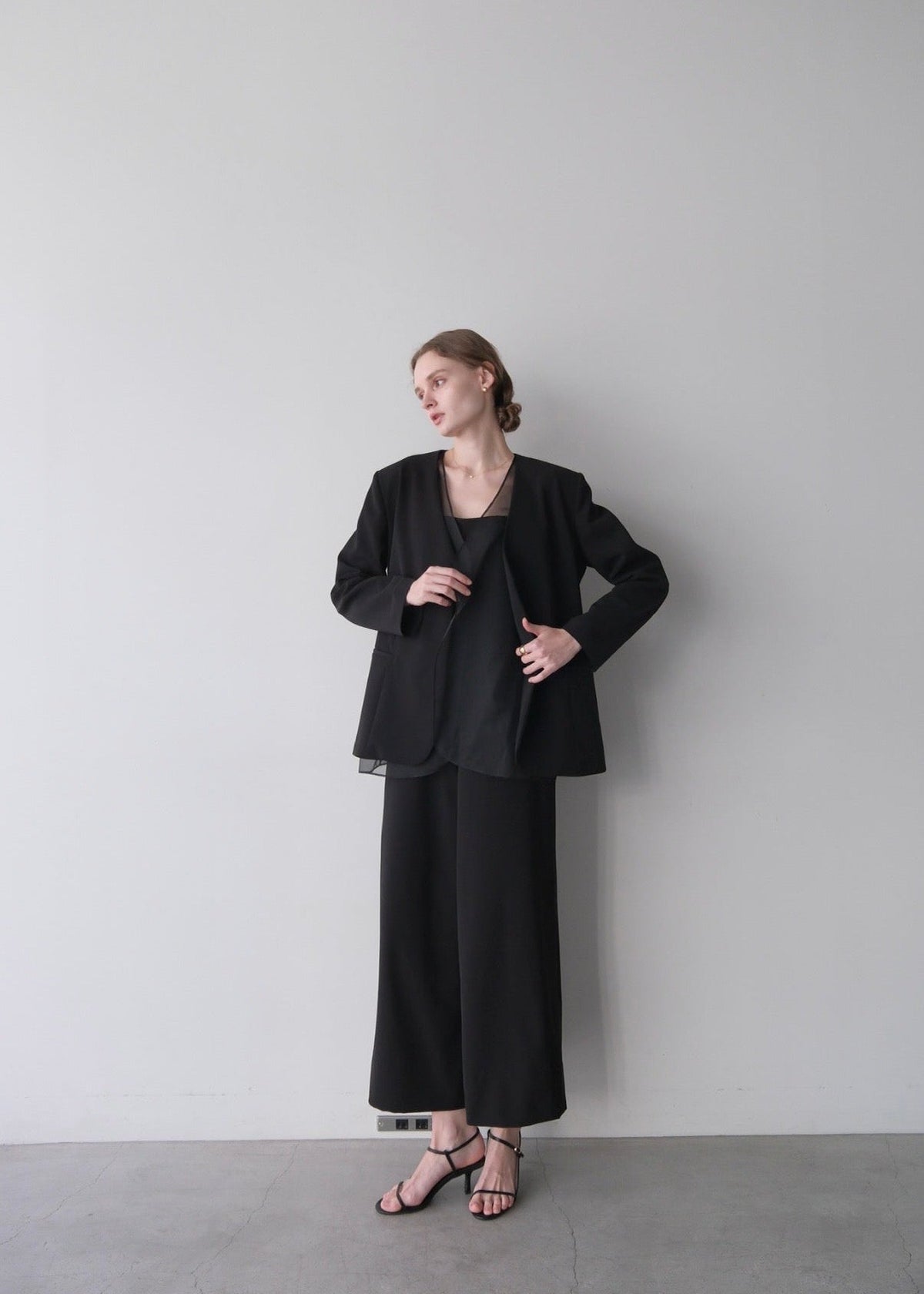 (即納)Lady organdy layered jacket