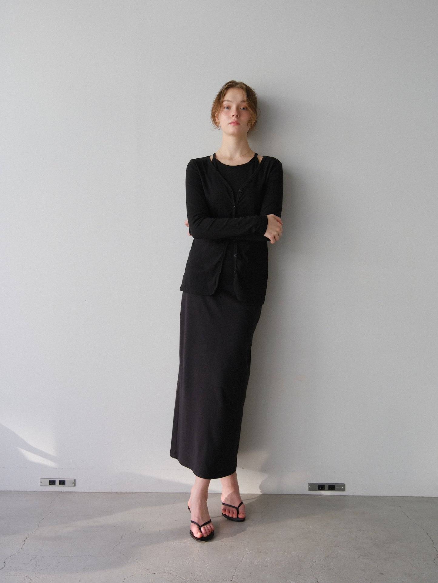 【coming soon】Lady cutsew 3piece -Black