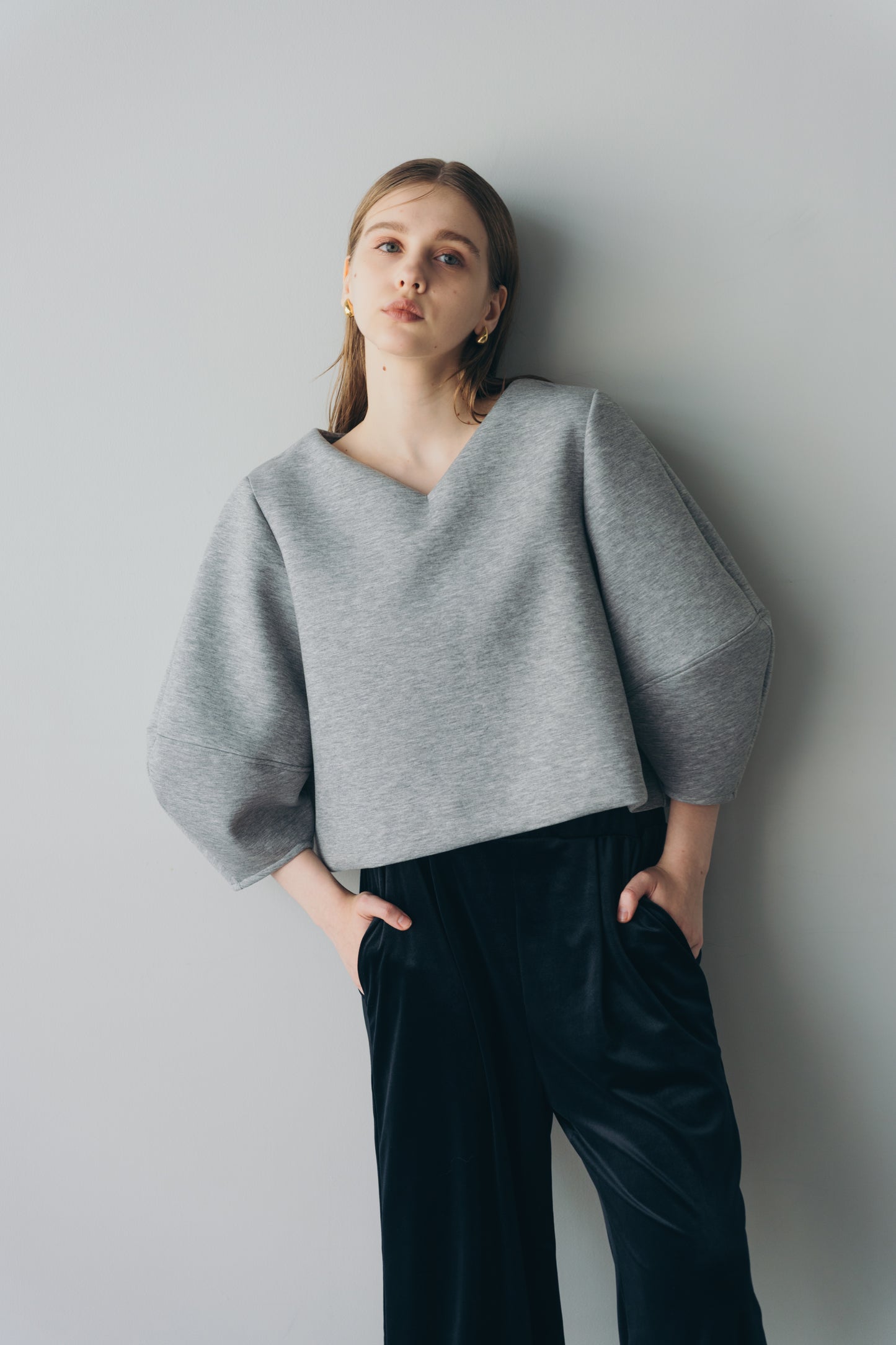 Lady puff tops - Gray