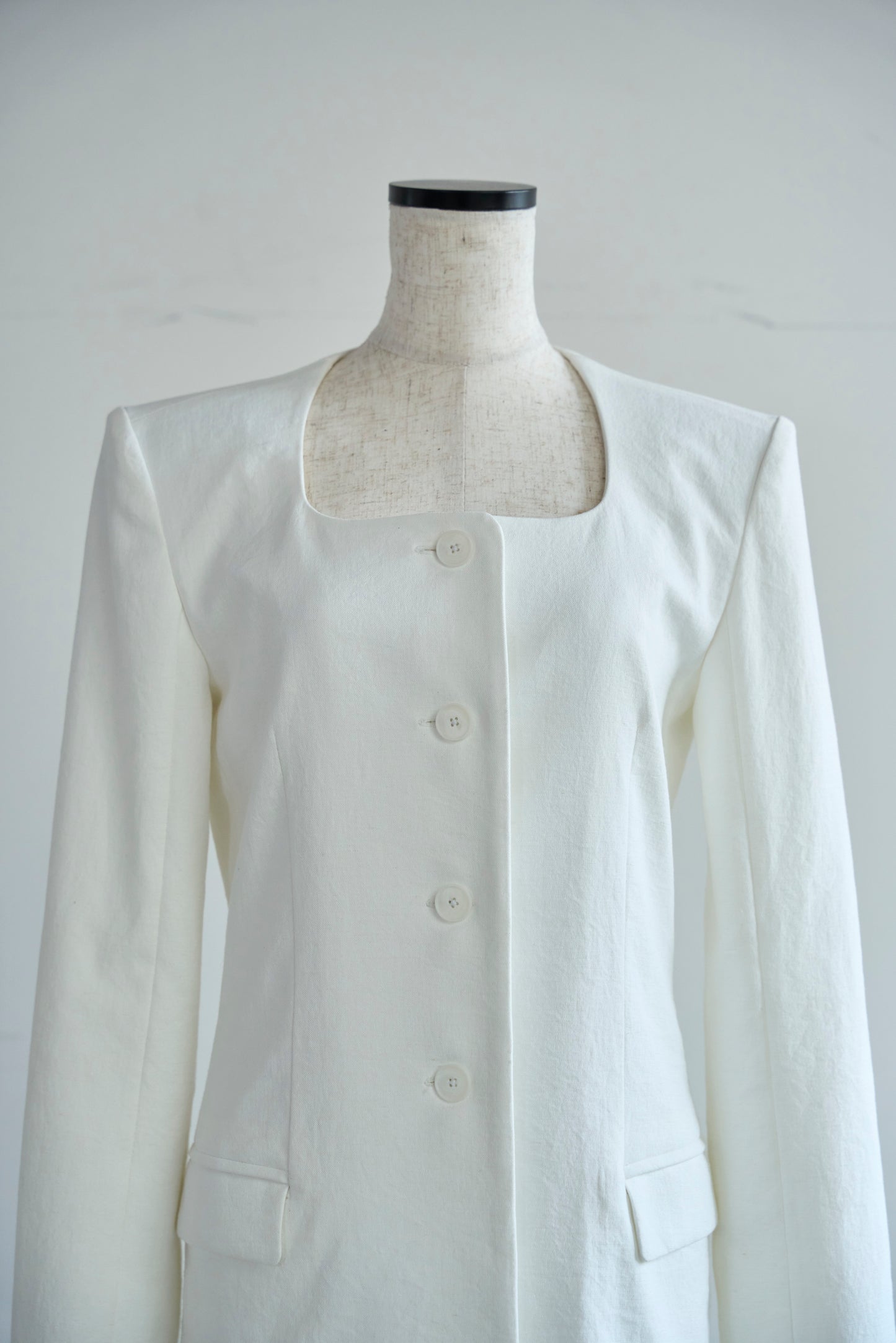 【即納】Lady handsome jacket（White）