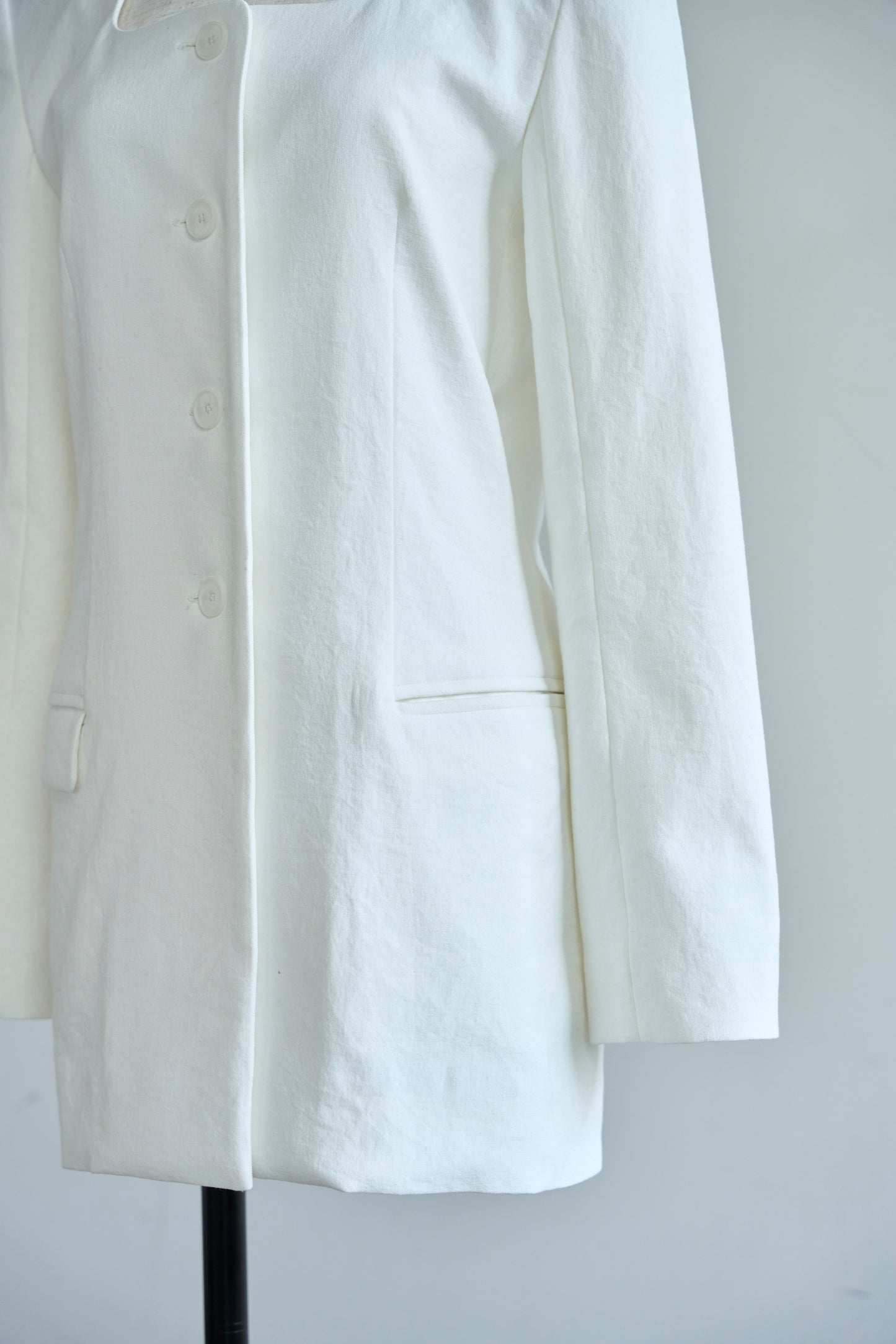 【即納】Lady handsome jacket（White）
