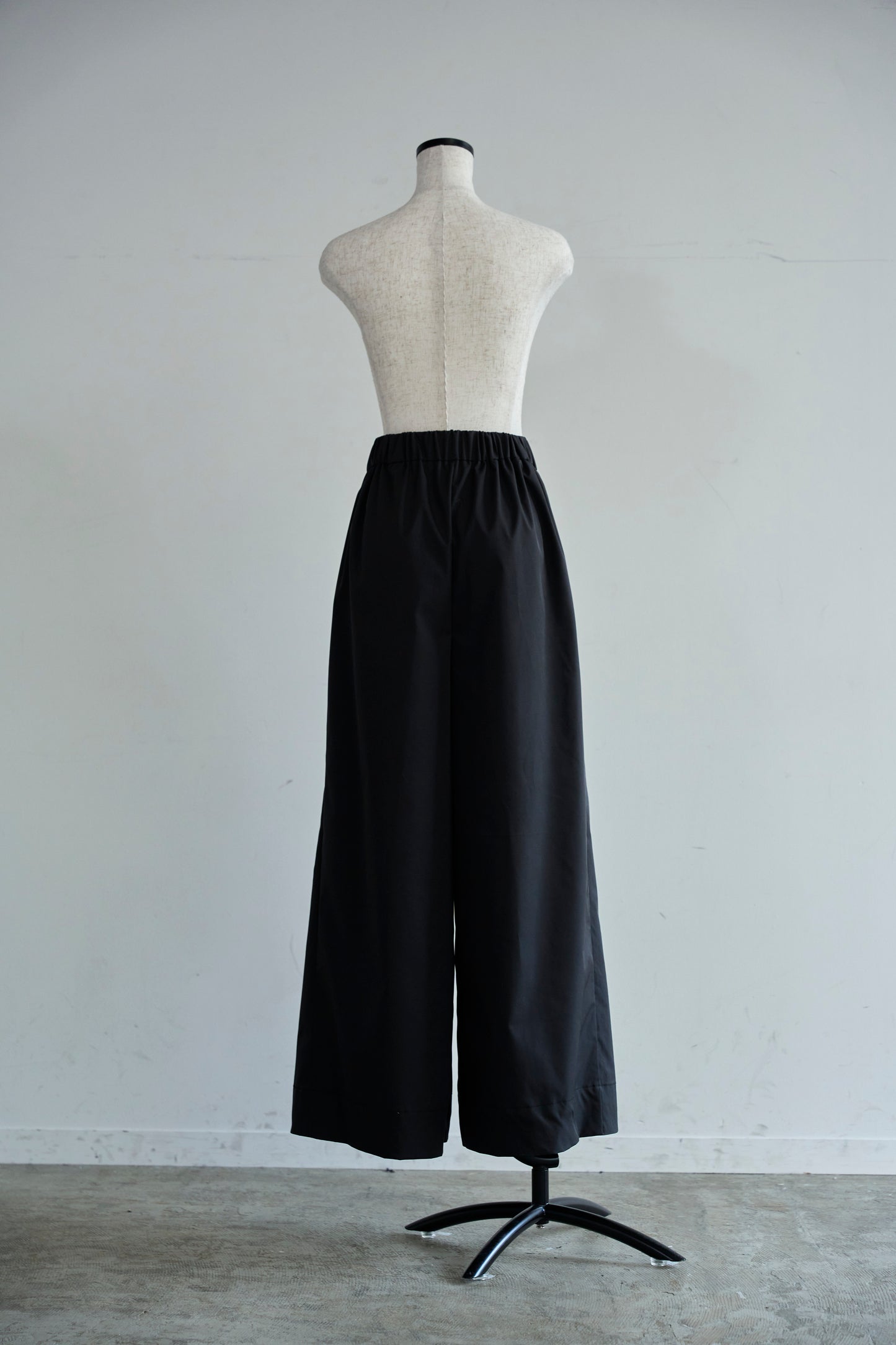 【予約】Easy 撥水 wide pants（Black）