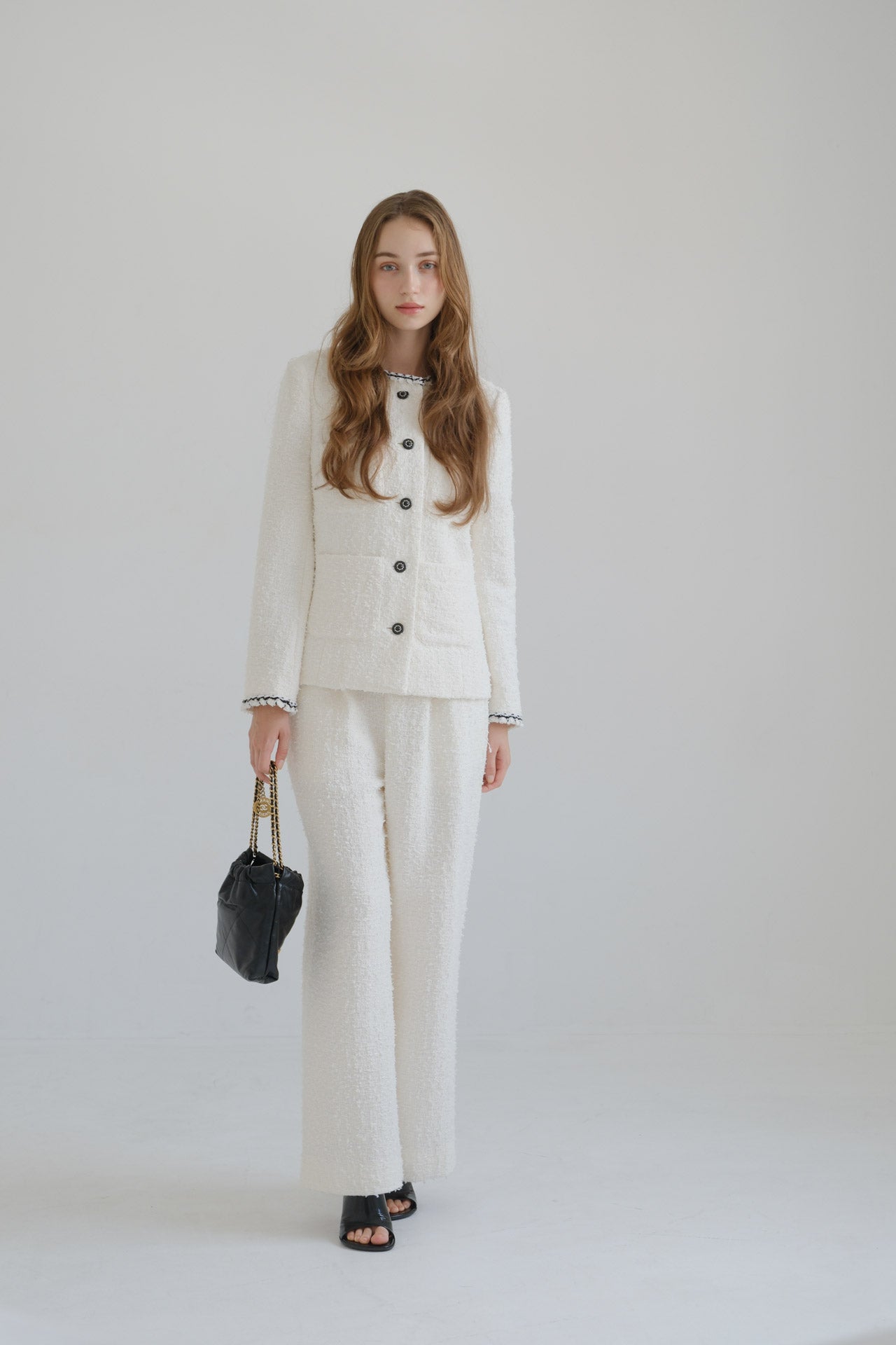 CARLA カーラTweed Jacket ツイードジャケット CARLA Tweed jacket / White