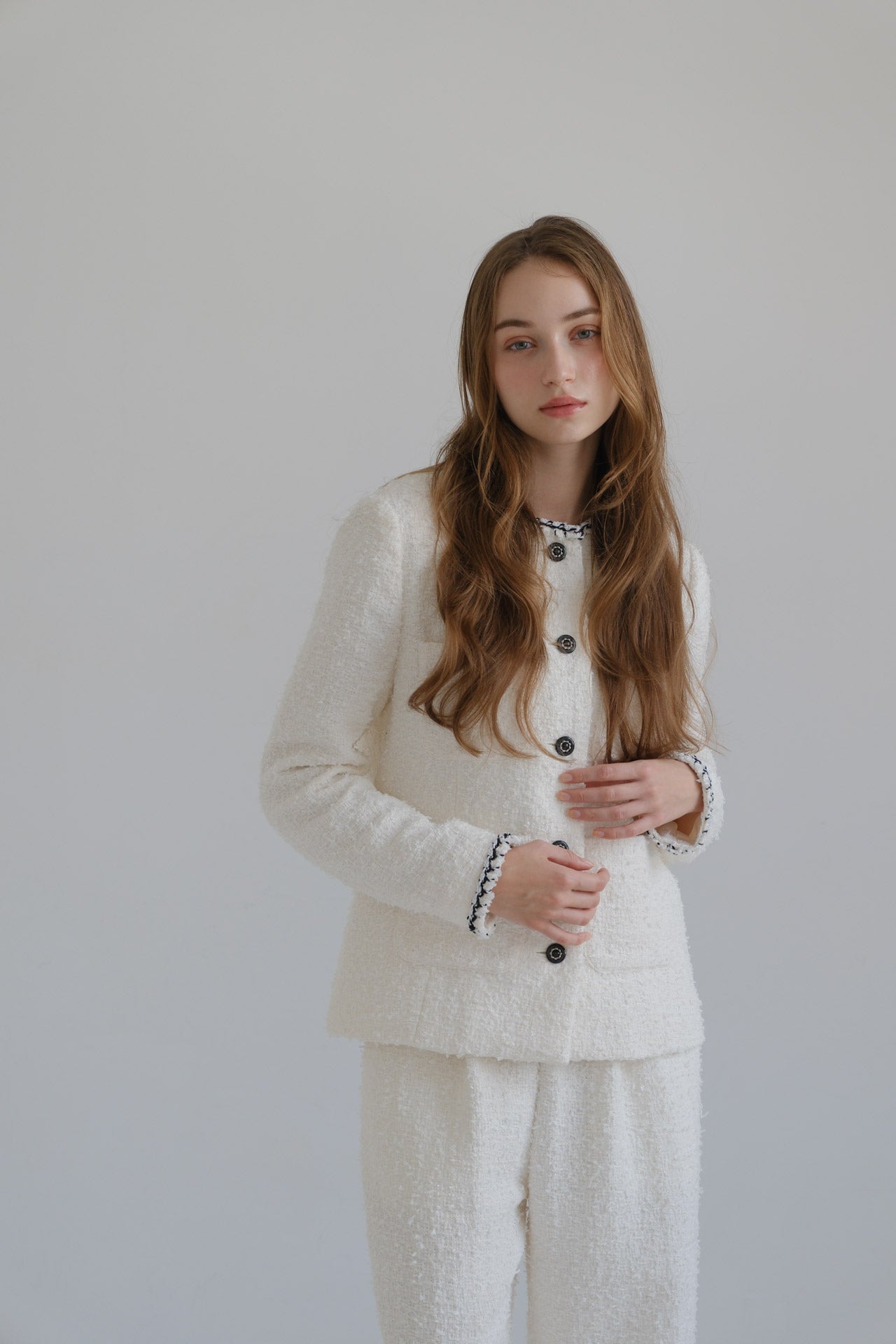 CARLA カーラTweed Jacket ツイードジャケット CARLA Tweed jacket / White