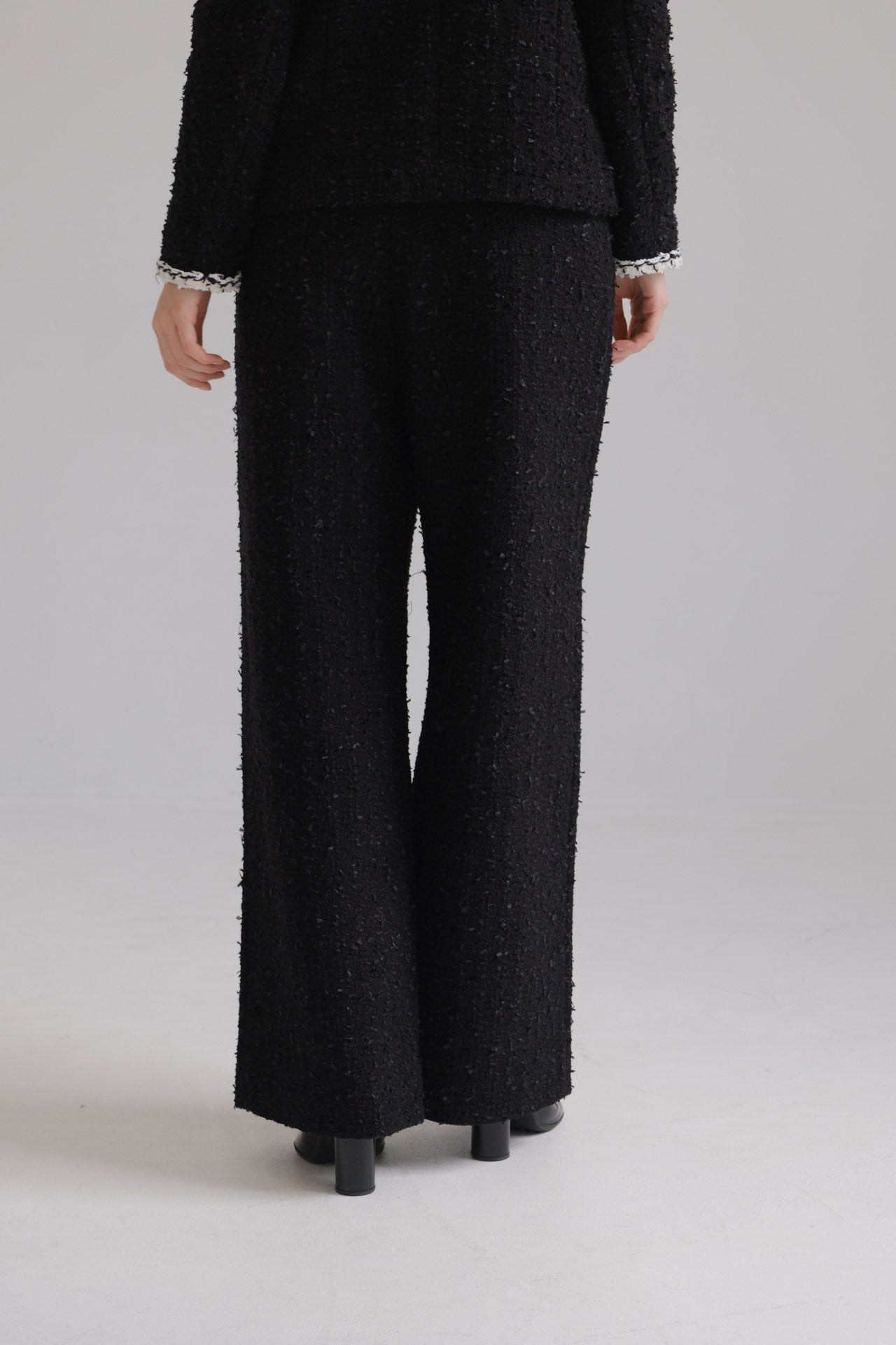 Lady Easy pants/ Tweed Black