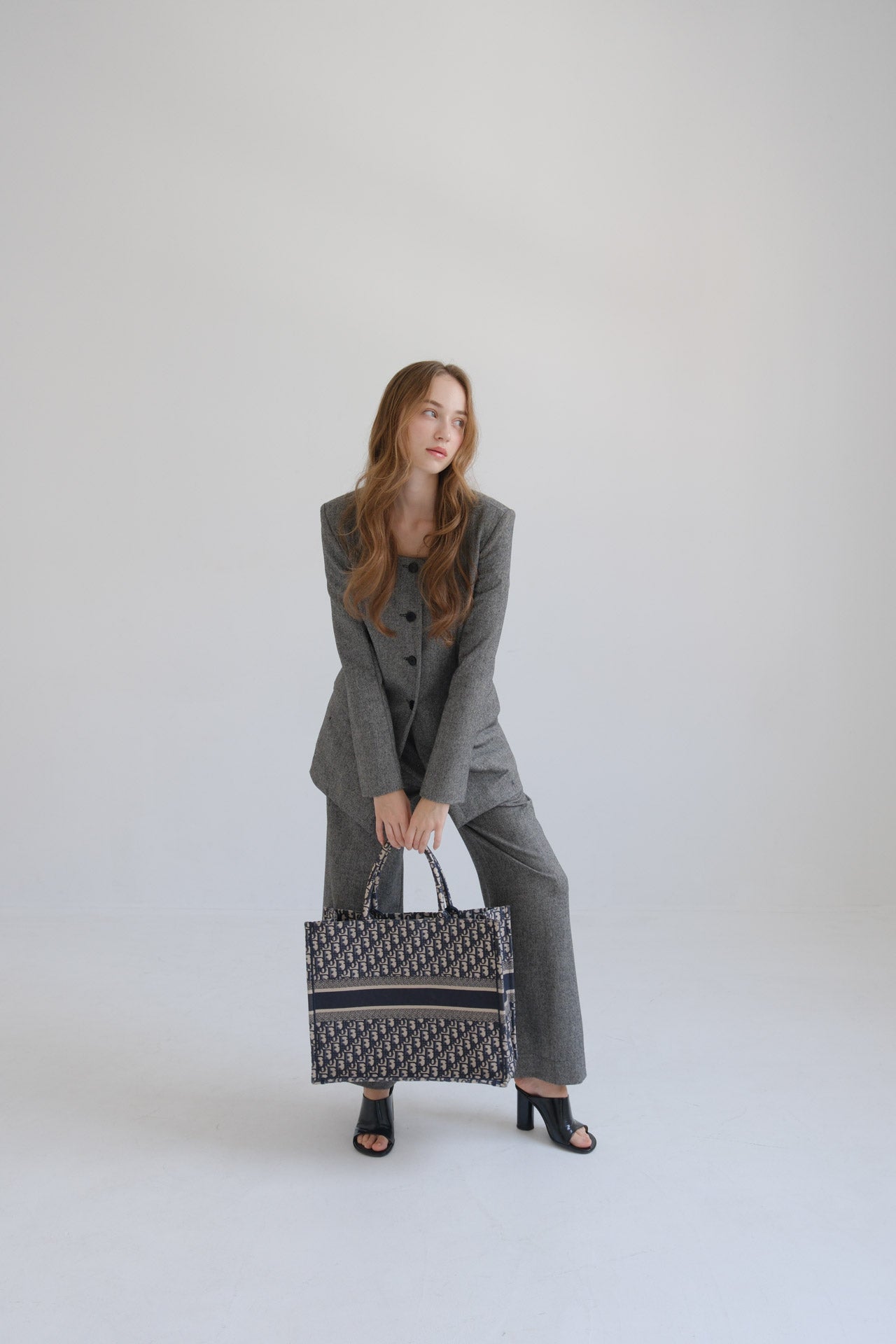 Lady handsome jacket / gray