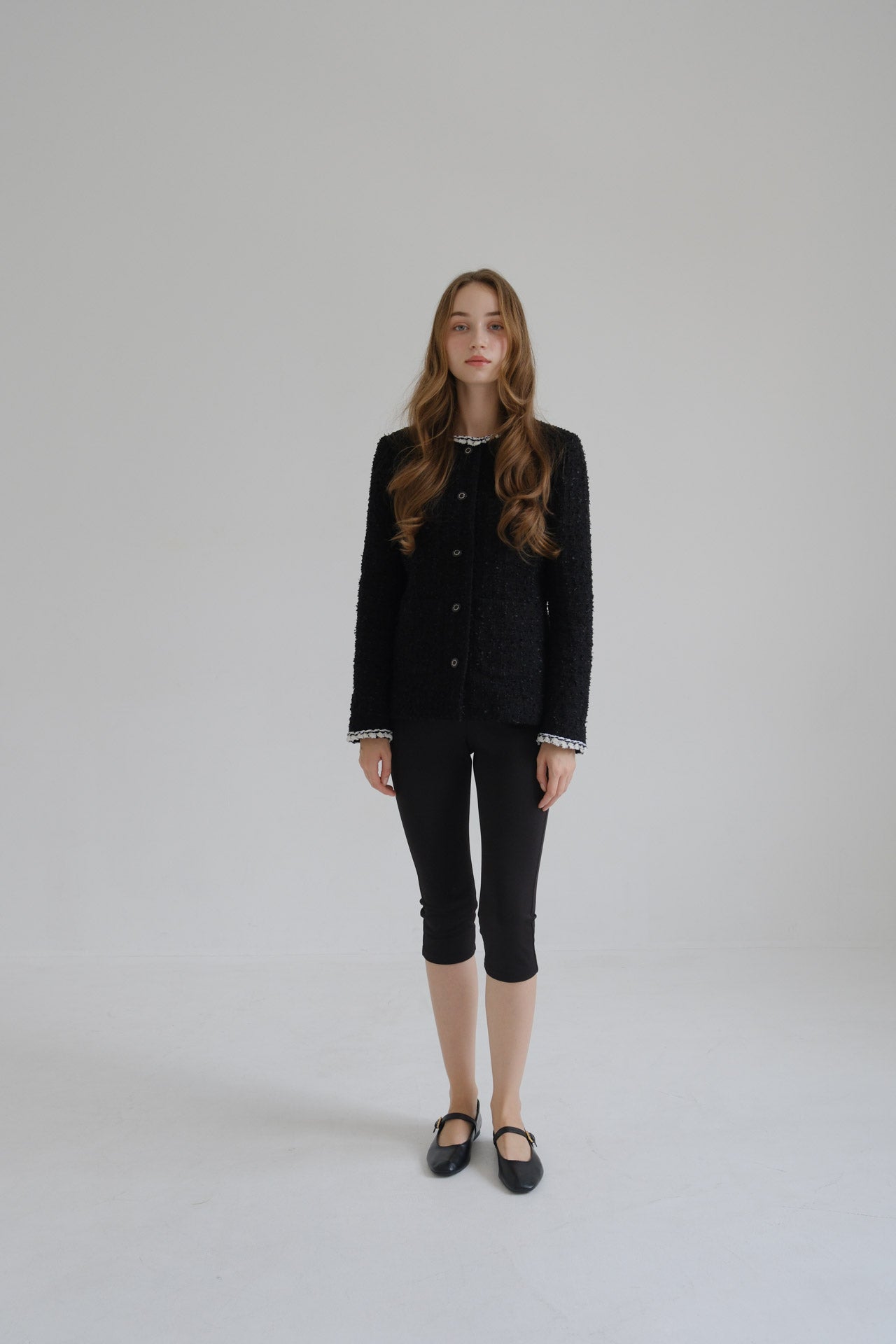 CARLA Tweed jacket / Black