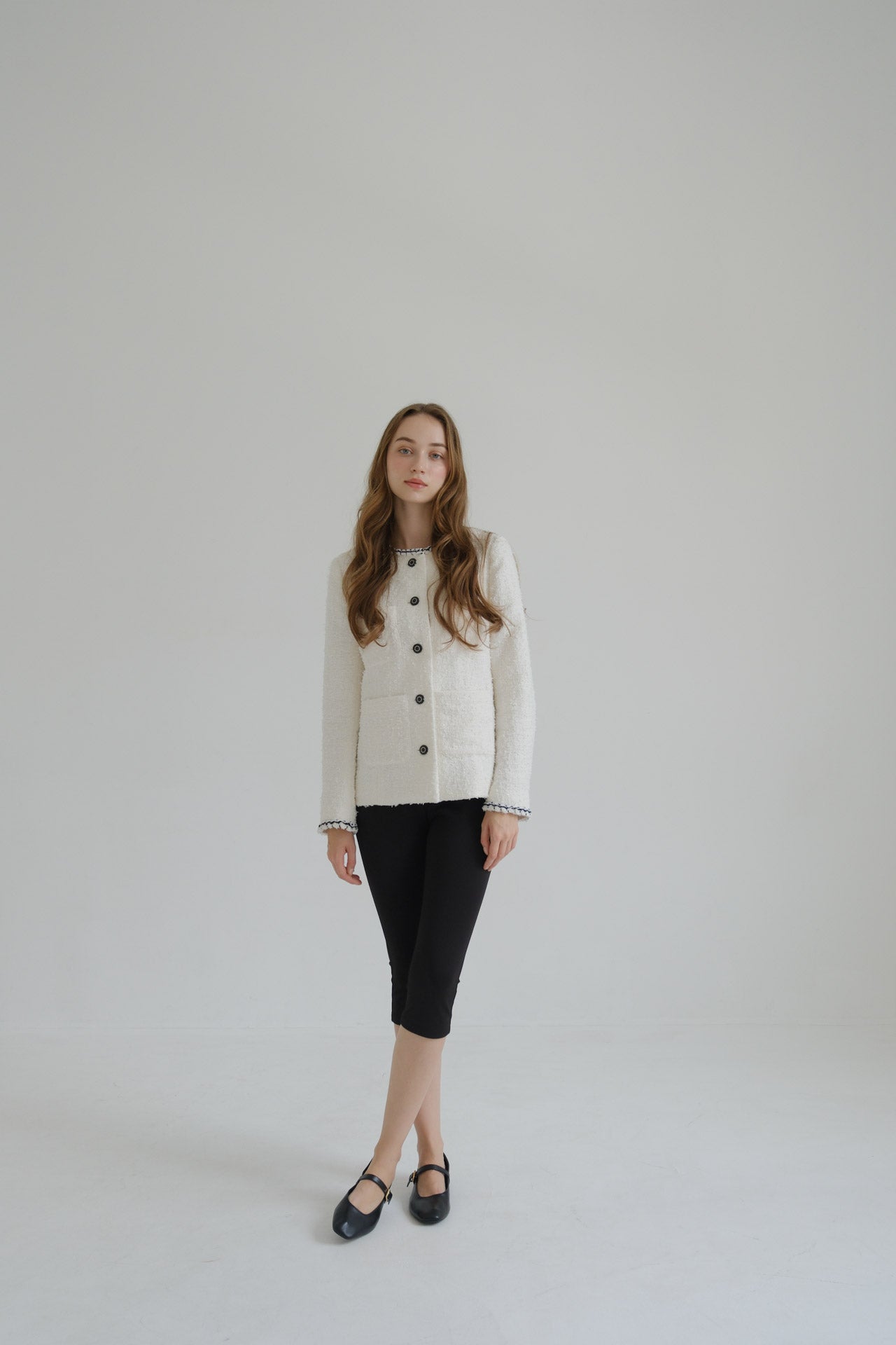 CARLA カーラTweed Jacket ツイードジャケット CARLA Tweed jacket / White