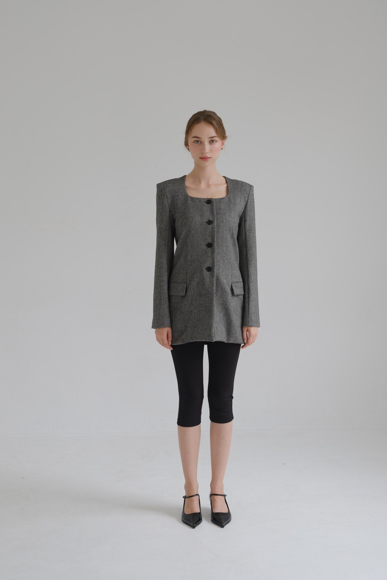 Lady handsome jacket / gray