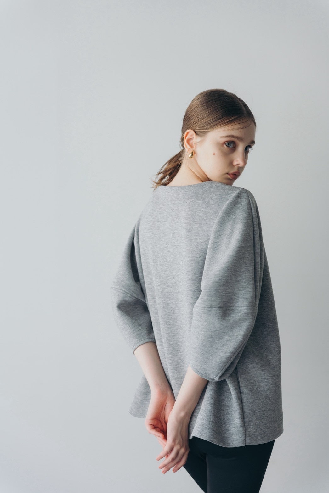 Lady puff tunic - Gray