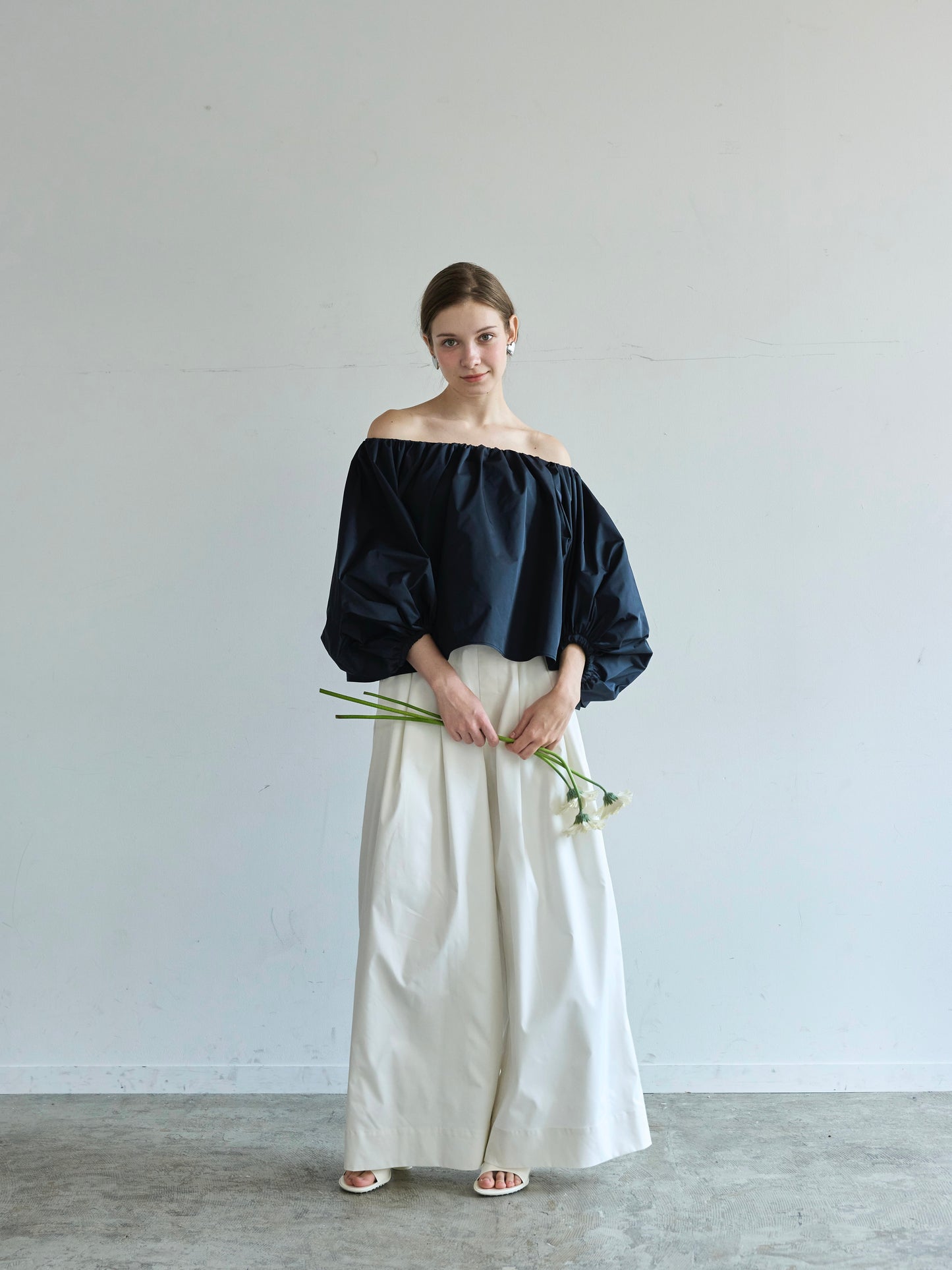 【予約】Otona whip off shoulder(Black)