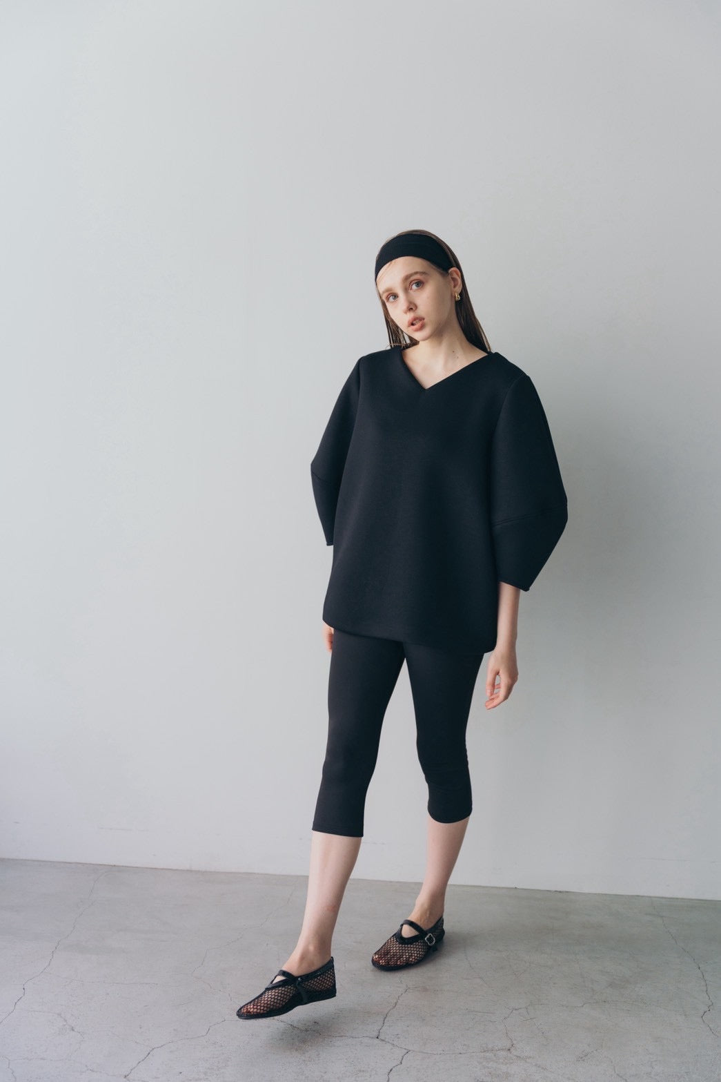 Lady puff tunic - Black