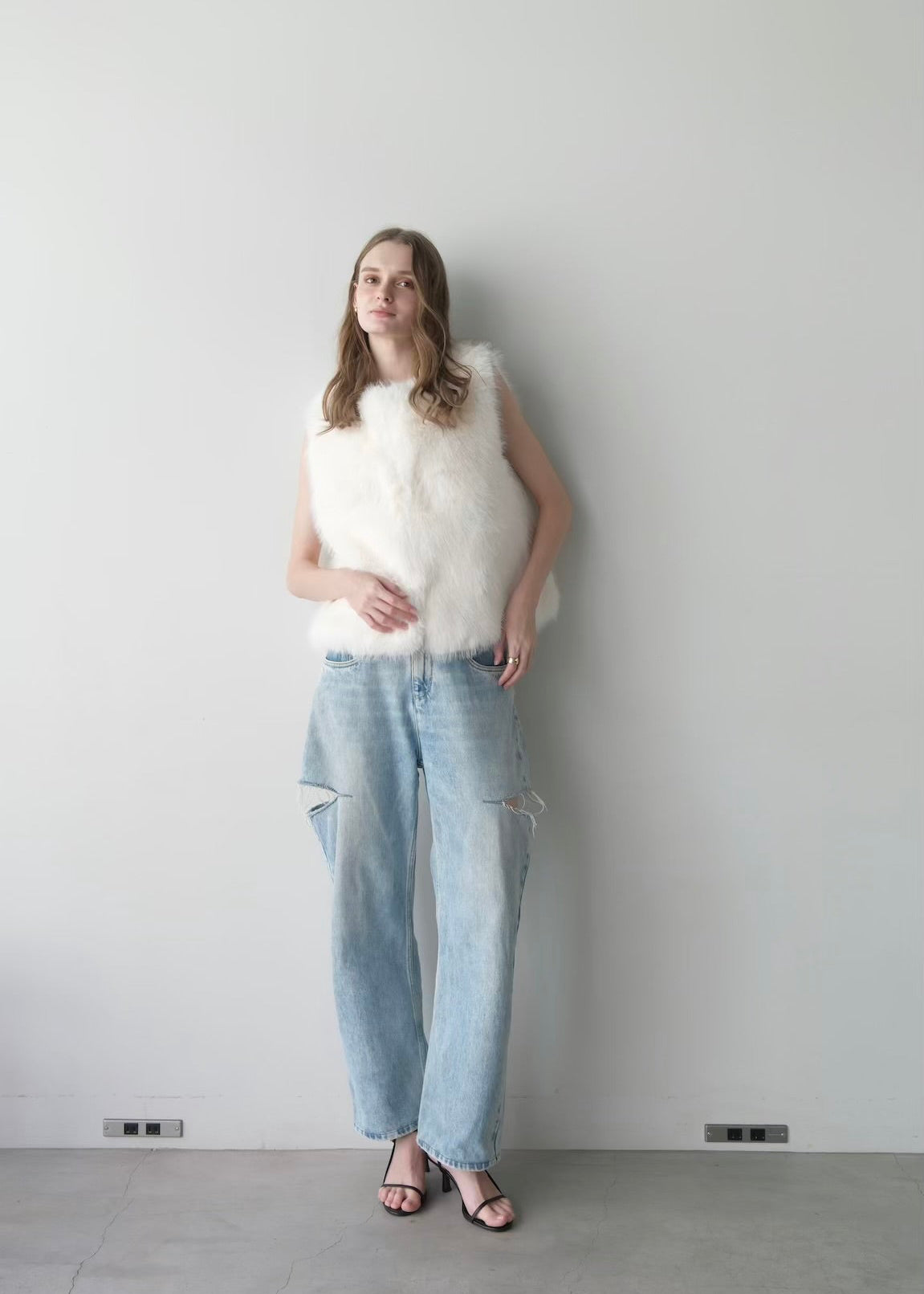 Eco fur vest