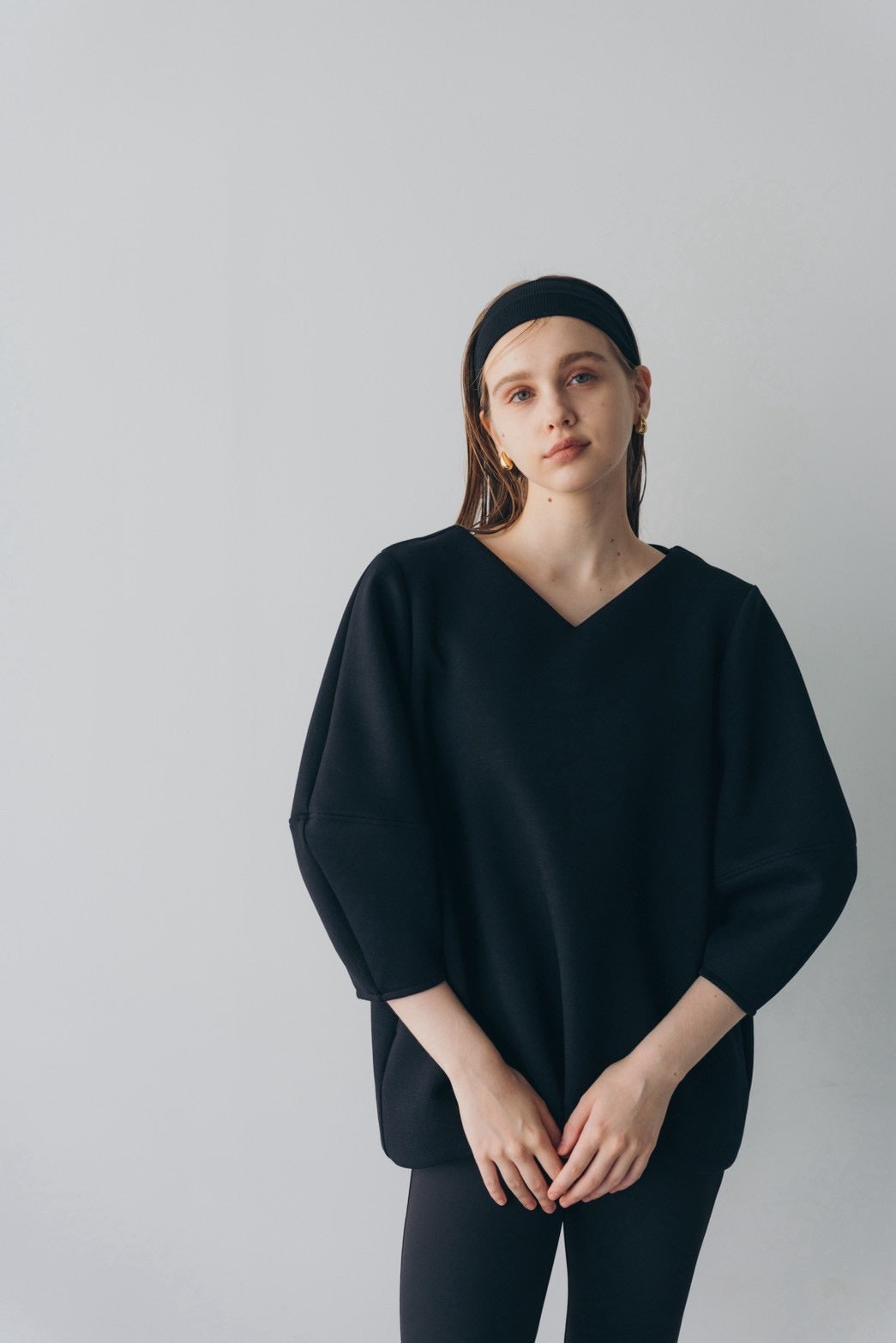 Lady puff tunic - Black