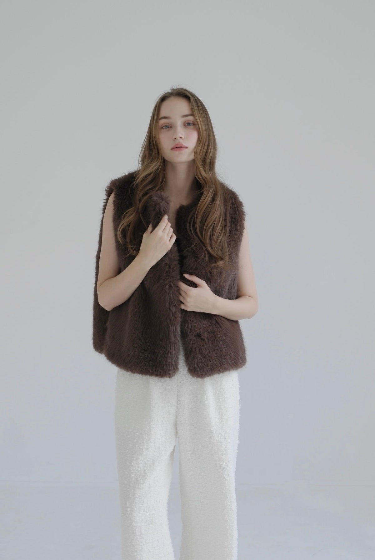 Eco fur vest