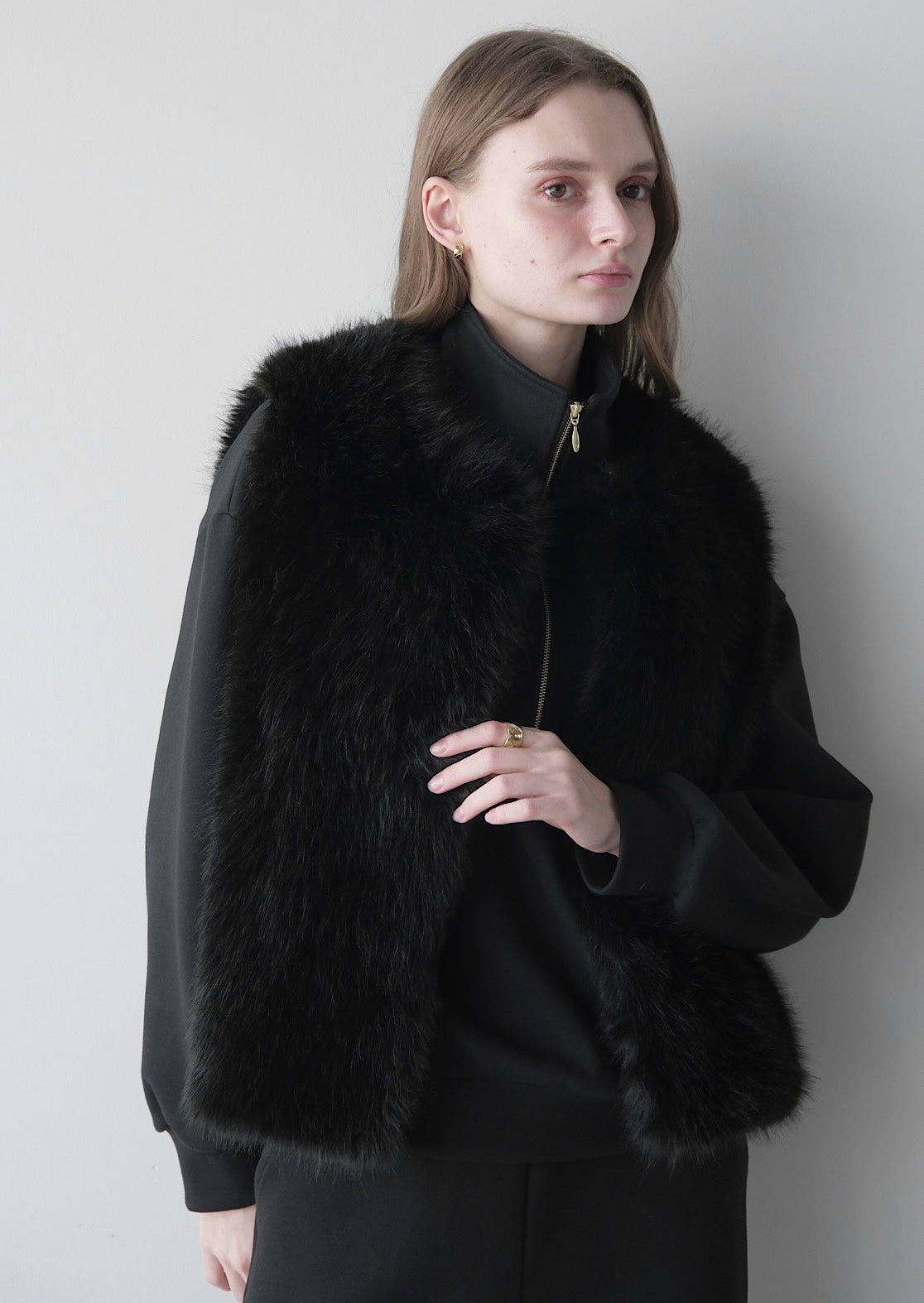 Eco fur vest