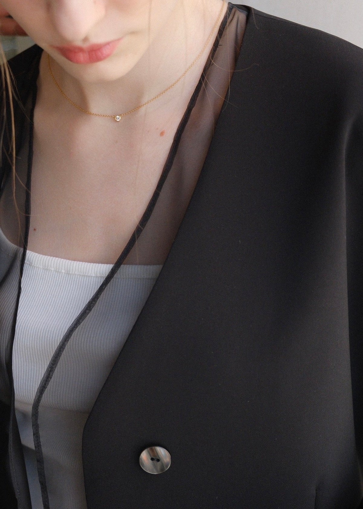 (即納)Lady organdy layered jacket
