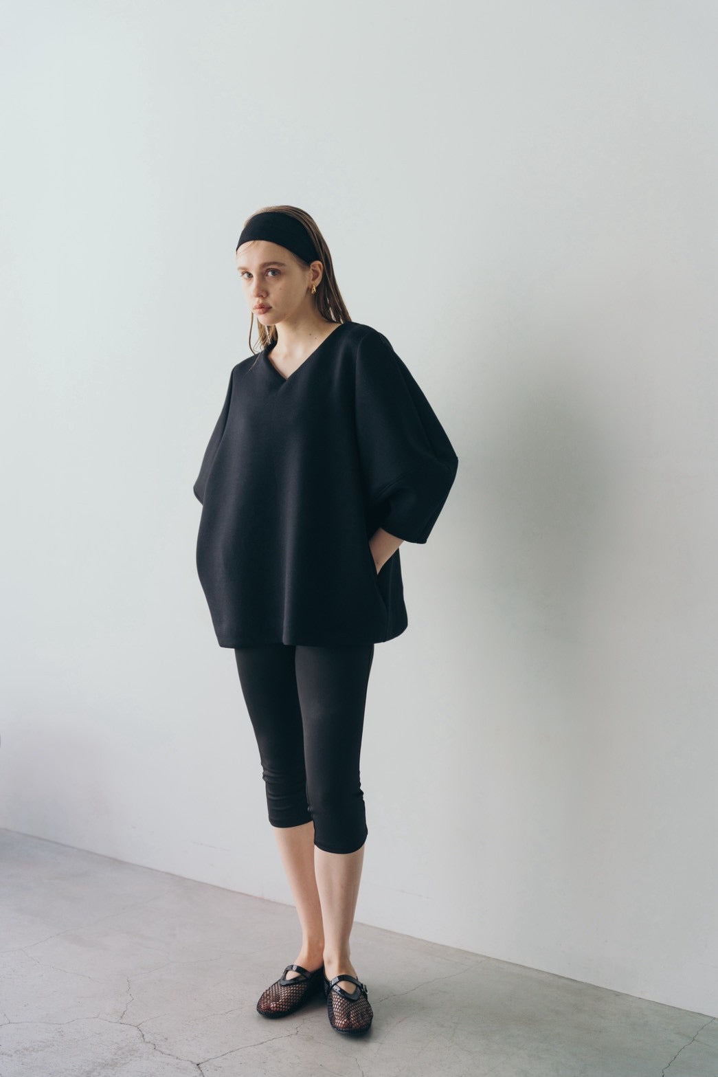 Lady puff tunic - Black