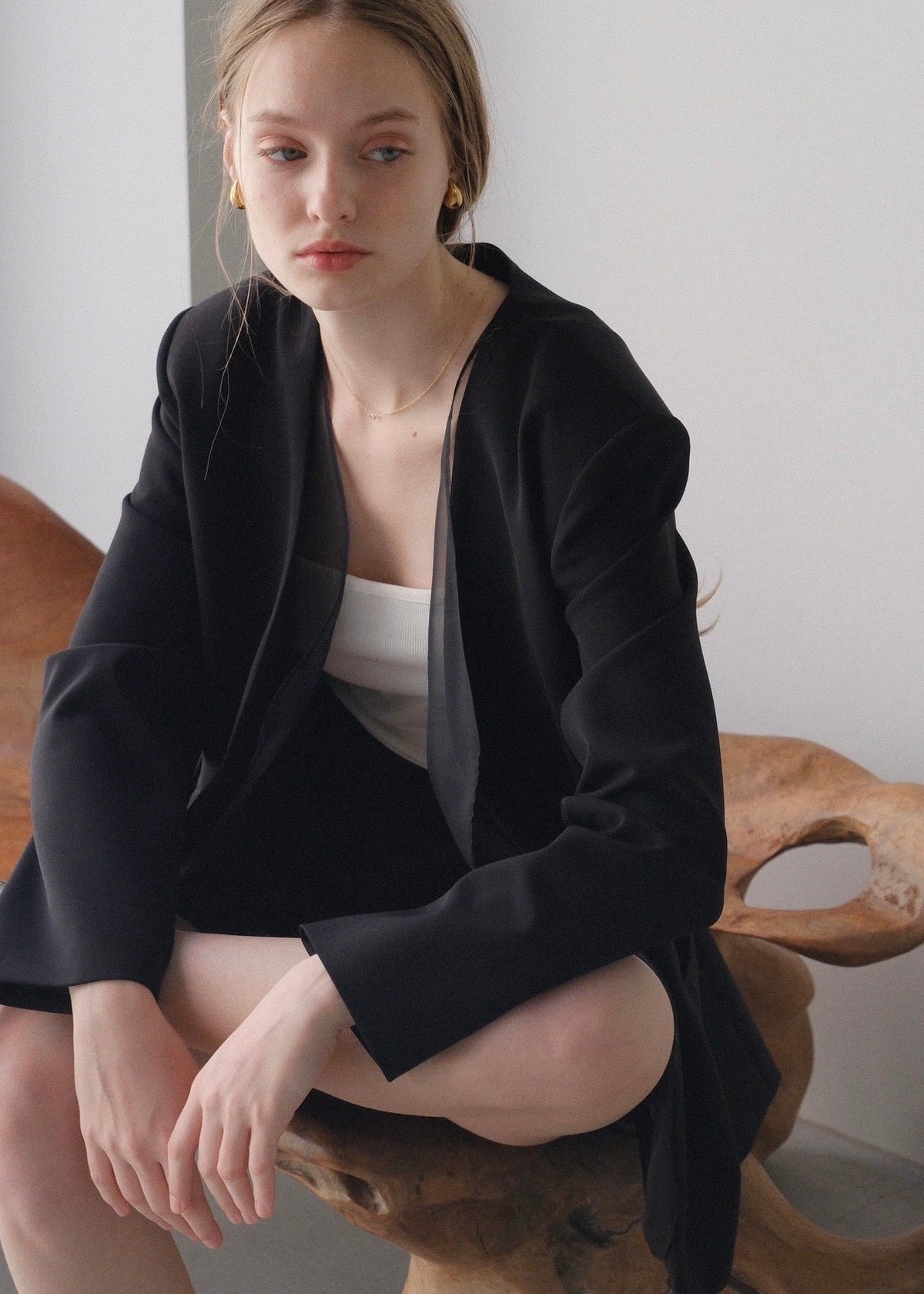 (即納)Lady organdy layered jacket
