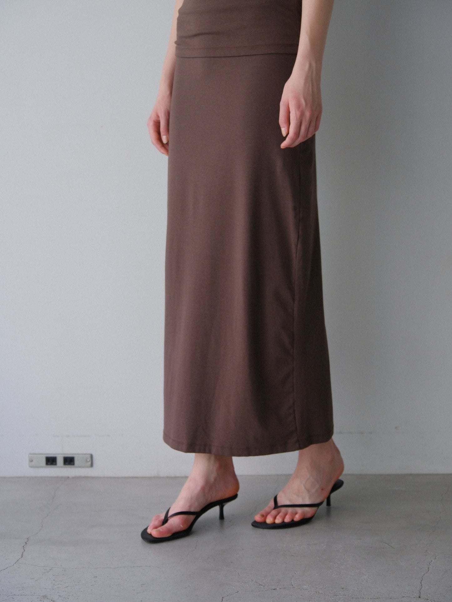 【coming soon】Lady cutsew 3piece -Brown