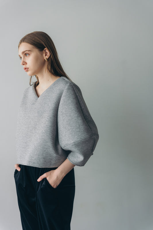 Lady puff tops - Gray