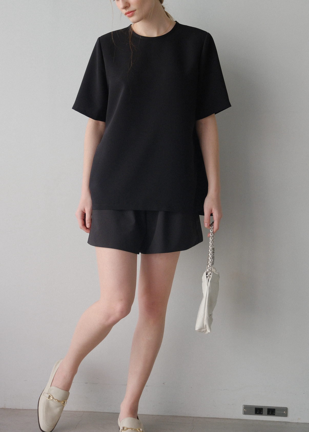 撥水 Otona short pants / Black