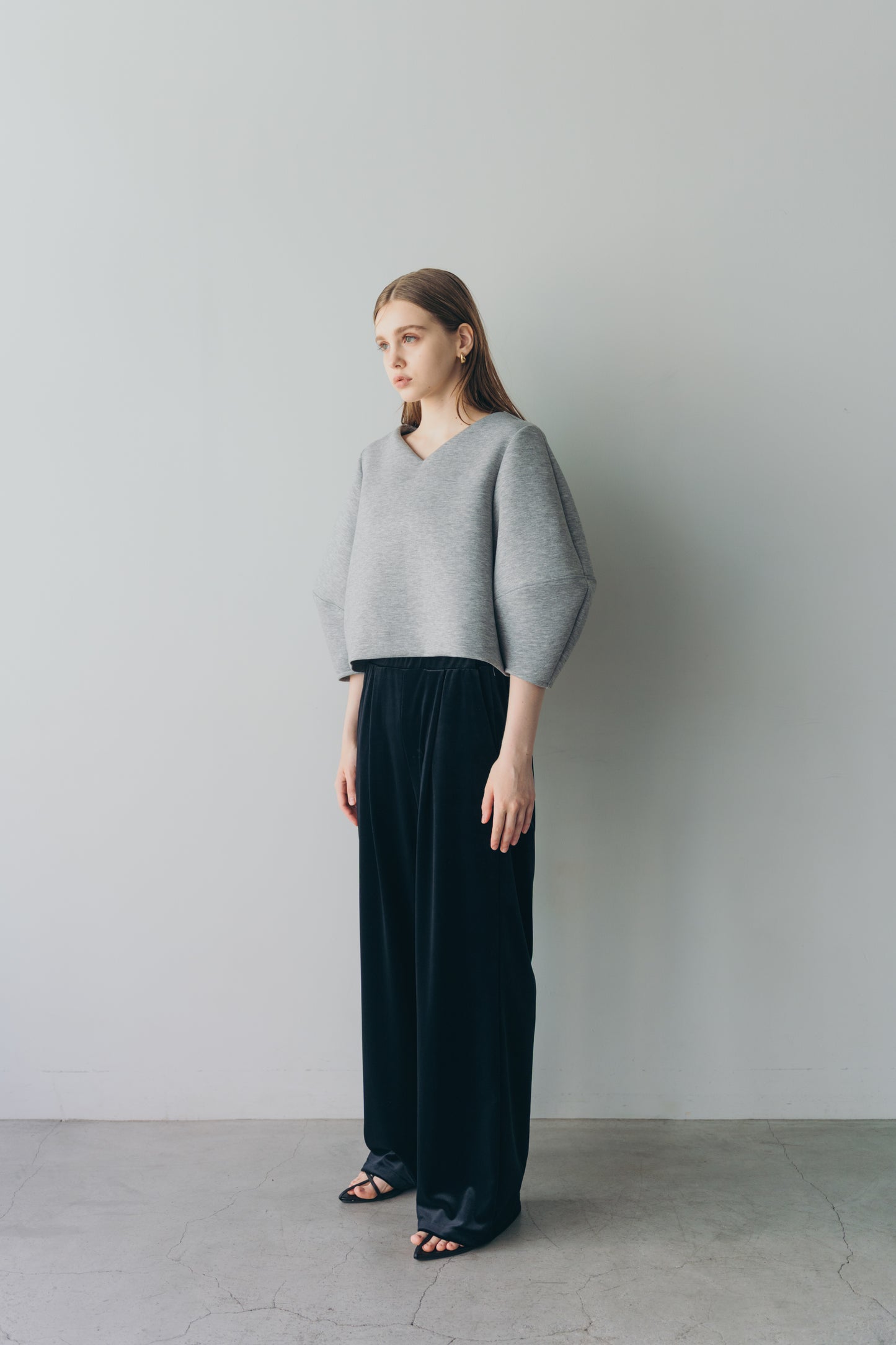Lady puff tops - Gray