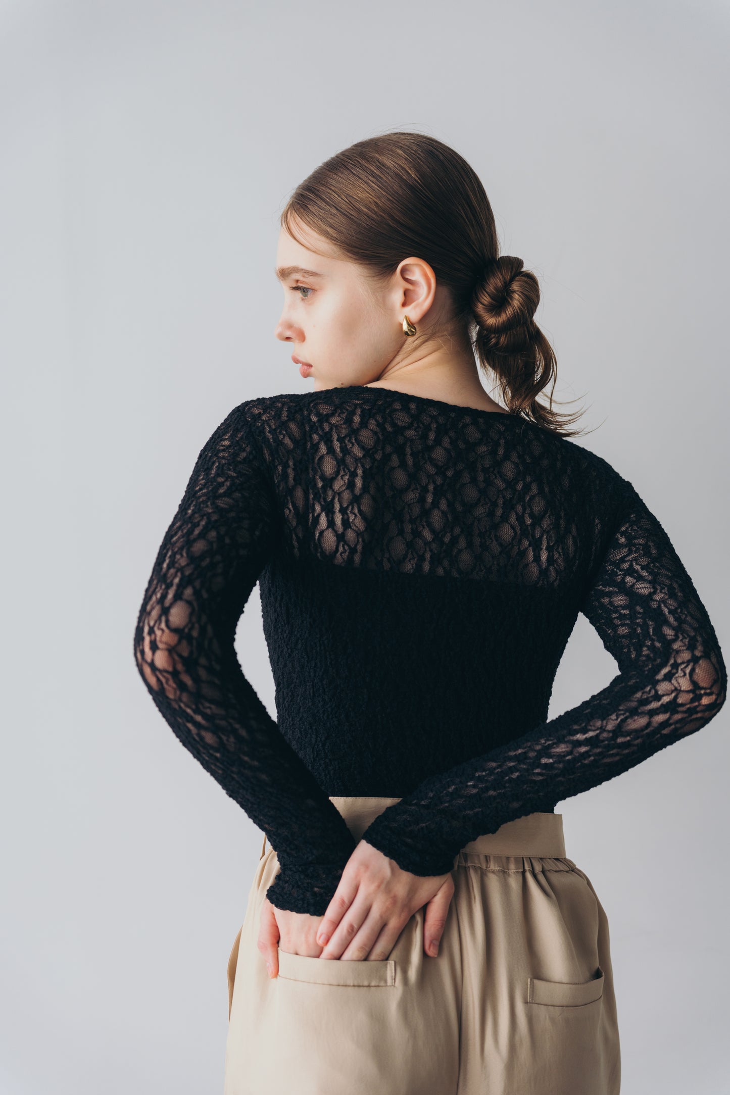 Lace body suit - Black