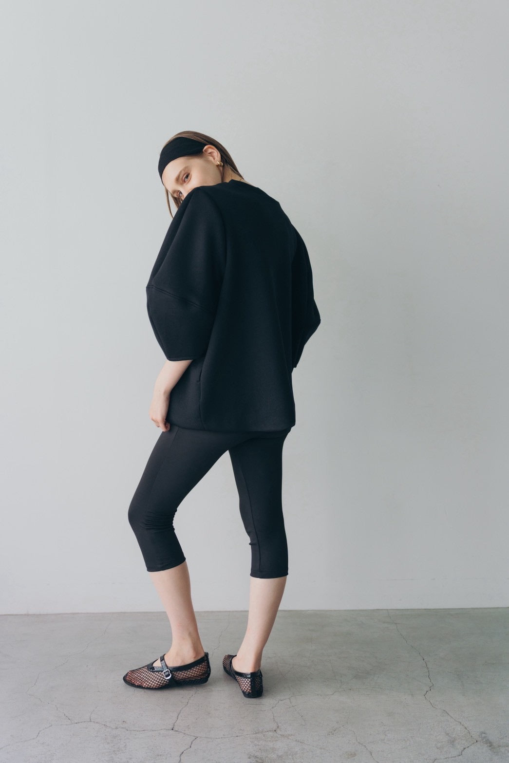 Lady puff tunic - Black