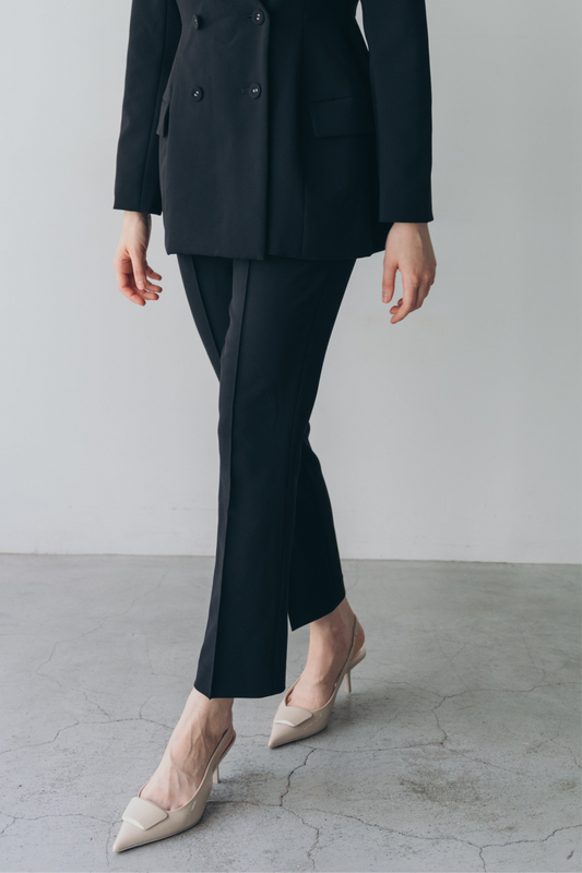 Flareless Pants-Black