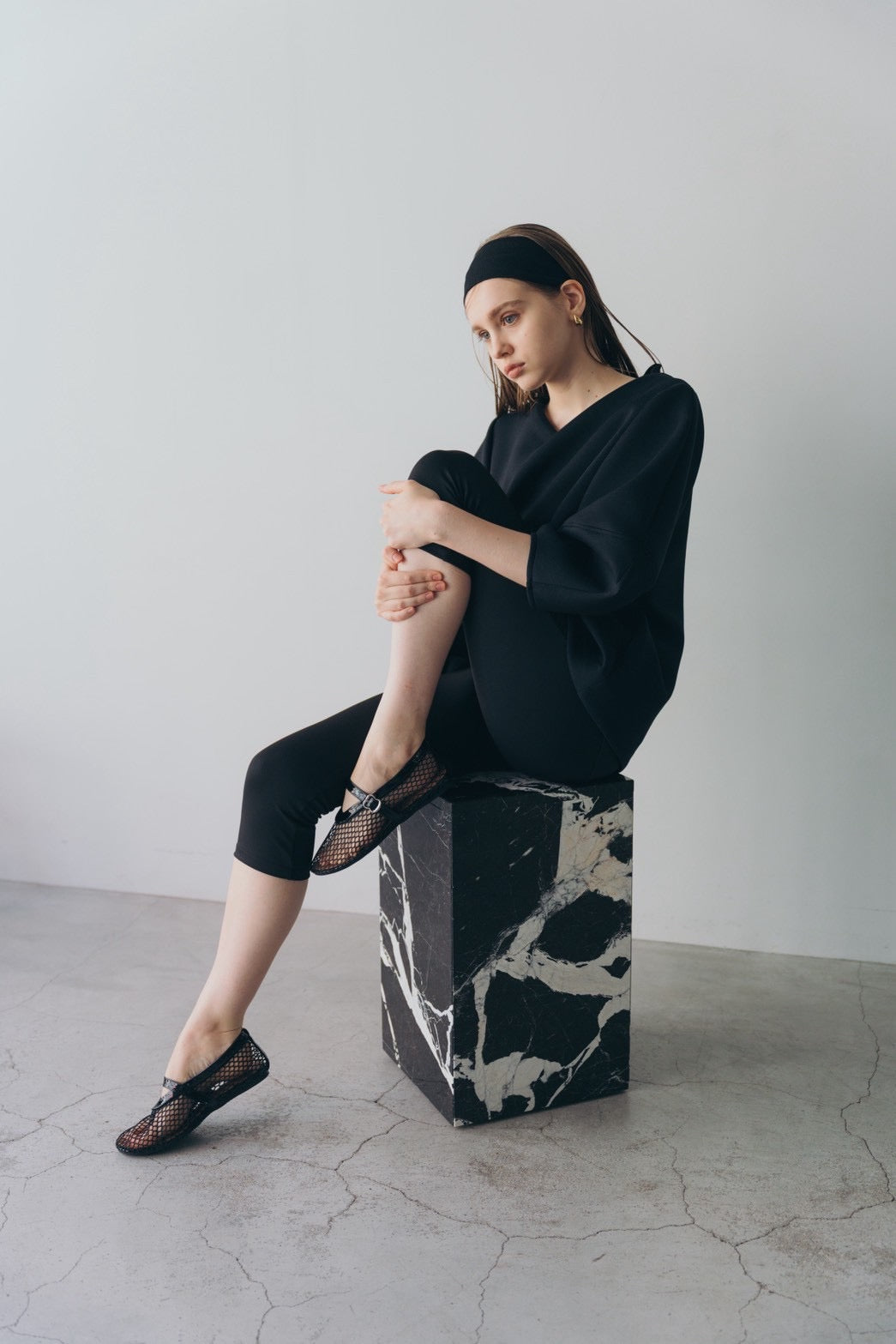 Lady puff tunic - Black
