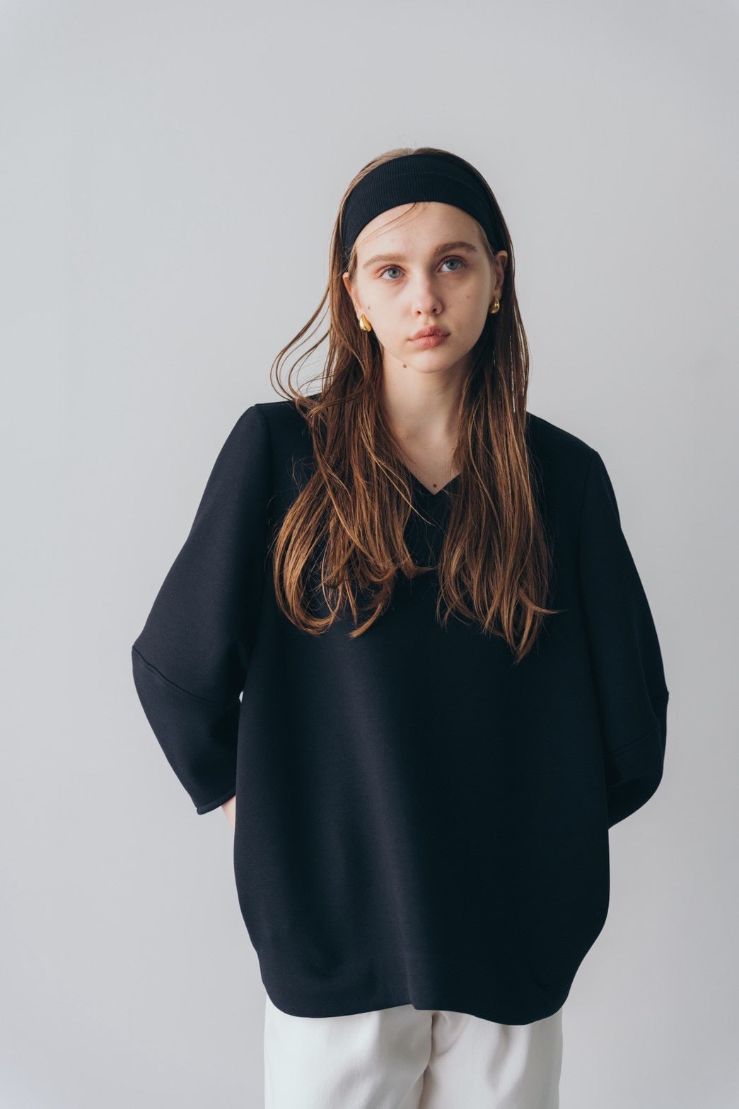 Lady puff tunic - Black