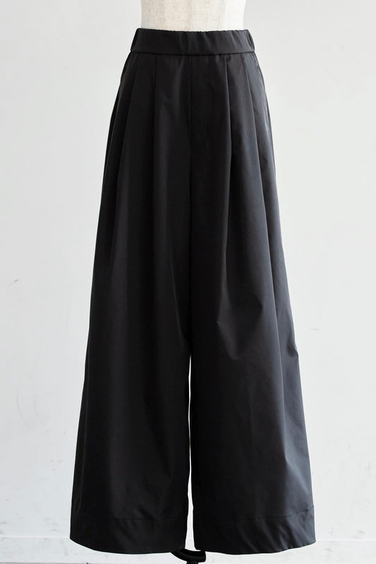 【予約】Easy 撥水 wide pants（Black）