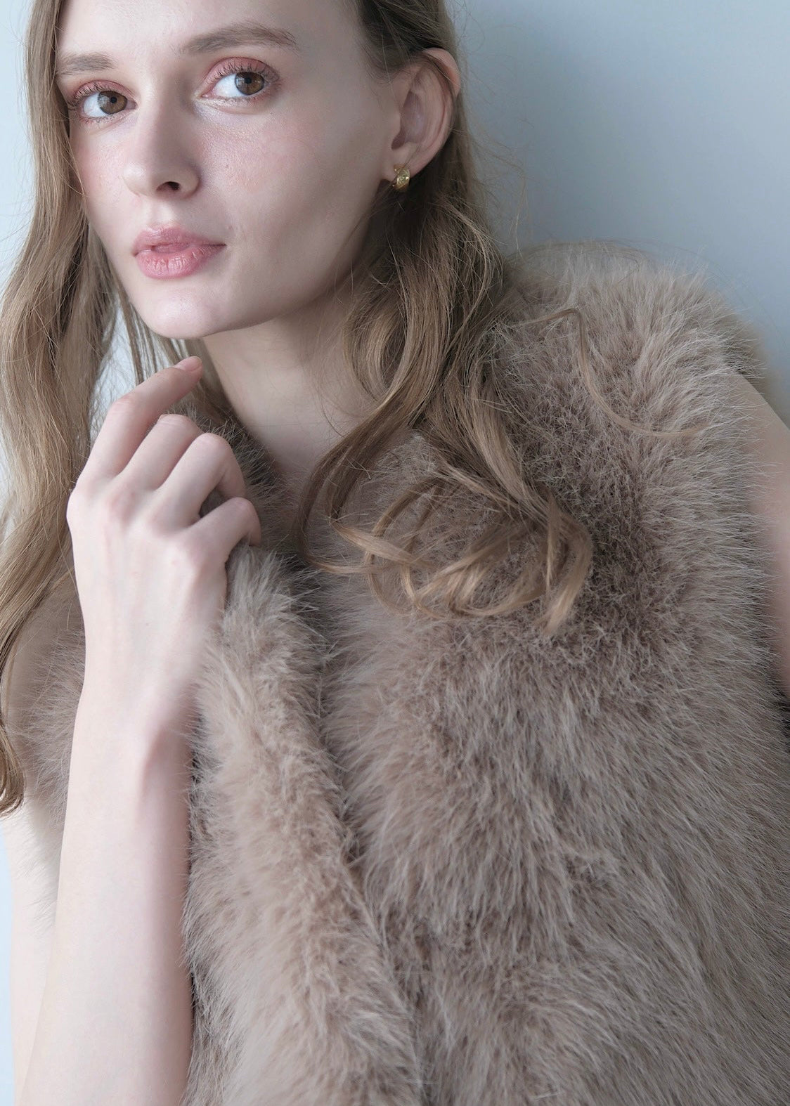 Eco fur vest