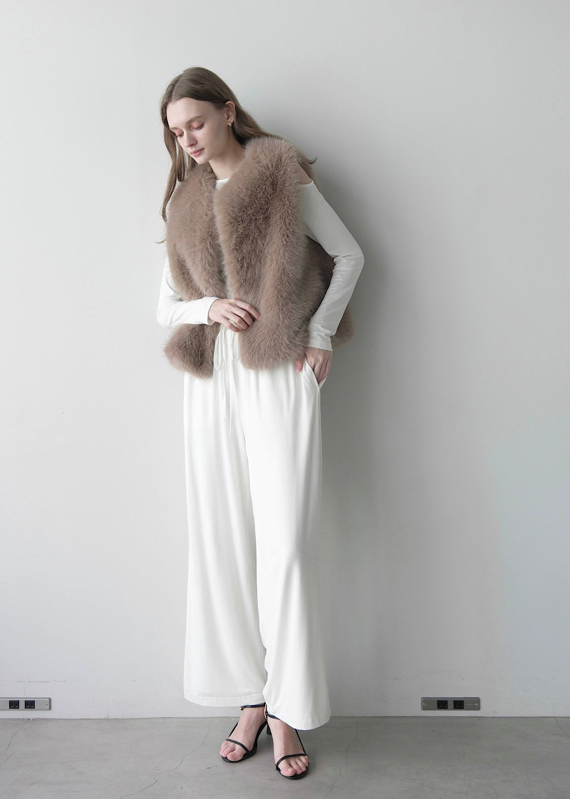 Eco fur vest
