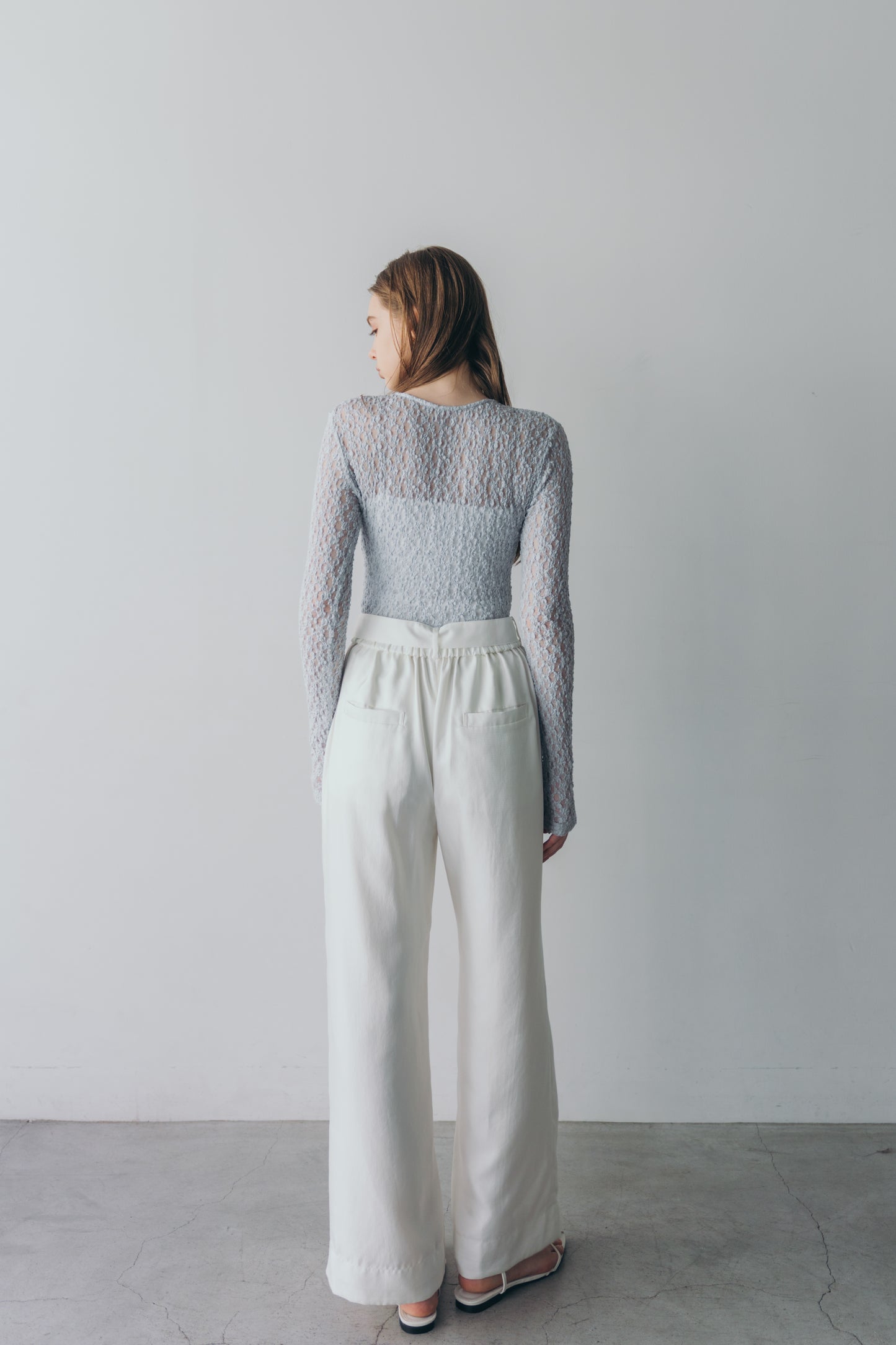 Lace body suit - Blue gray