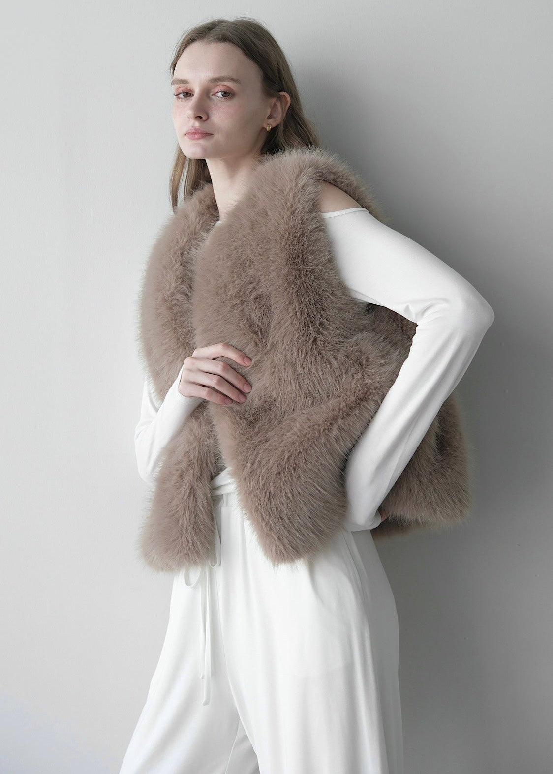 Eco fur vest