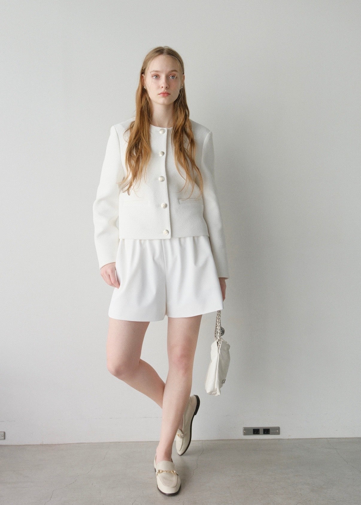 【2nd Pre order】撥水 Otona short pants / white